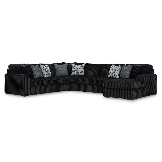 Midnight Madness 4 Piece Right Chaise Sectional - QK1095649_ASHL_PRI_OL