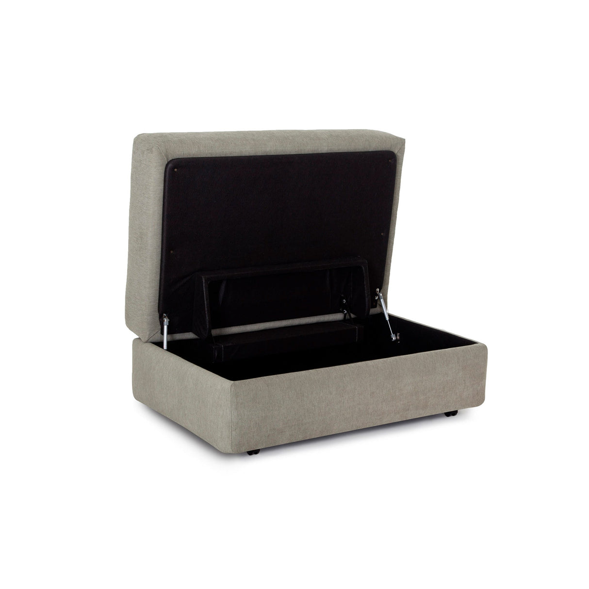Extended view of Sierra Chive Storage Ottoman