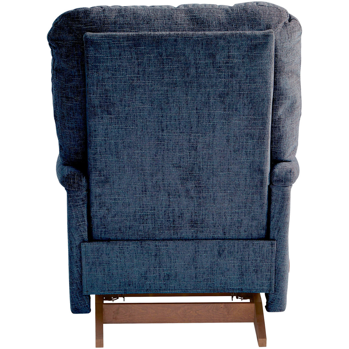 Back view of Collage Navy Rocker Recliner