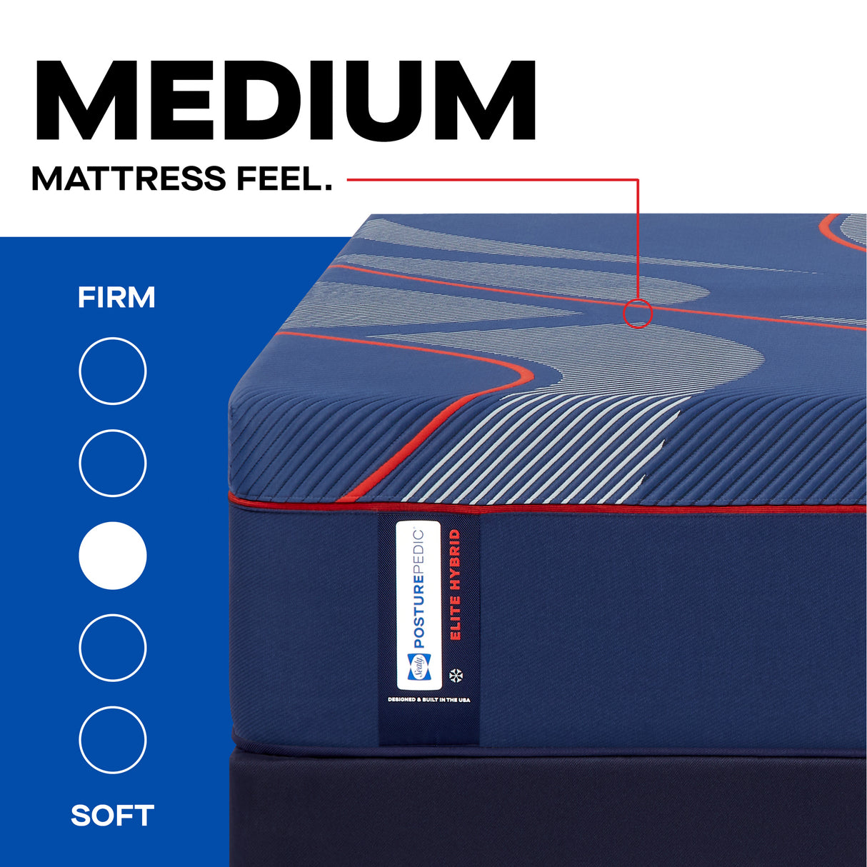 Sealy Posturepedic Elite Albany II Medium Hybrid Mattress