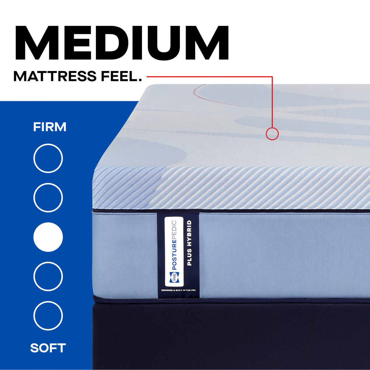 Sealy Posturepedic Plus Hagerstown Medium Hybrid Mattress