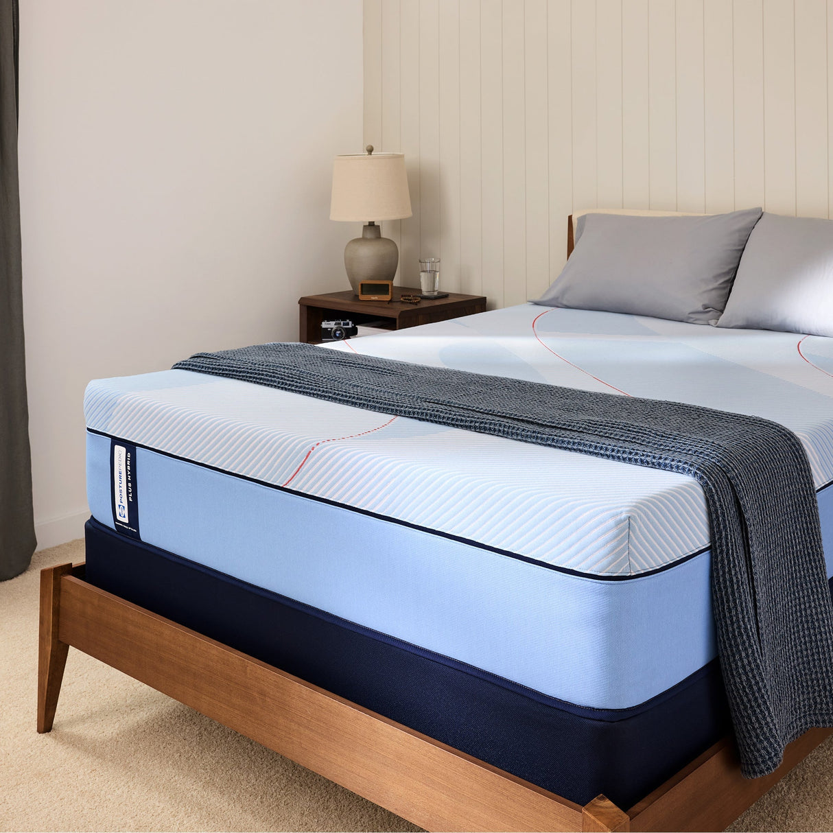Room setting 2 featuring Sealy Posturepedic Plus Hagerstown Medium Hybrid King Mattress