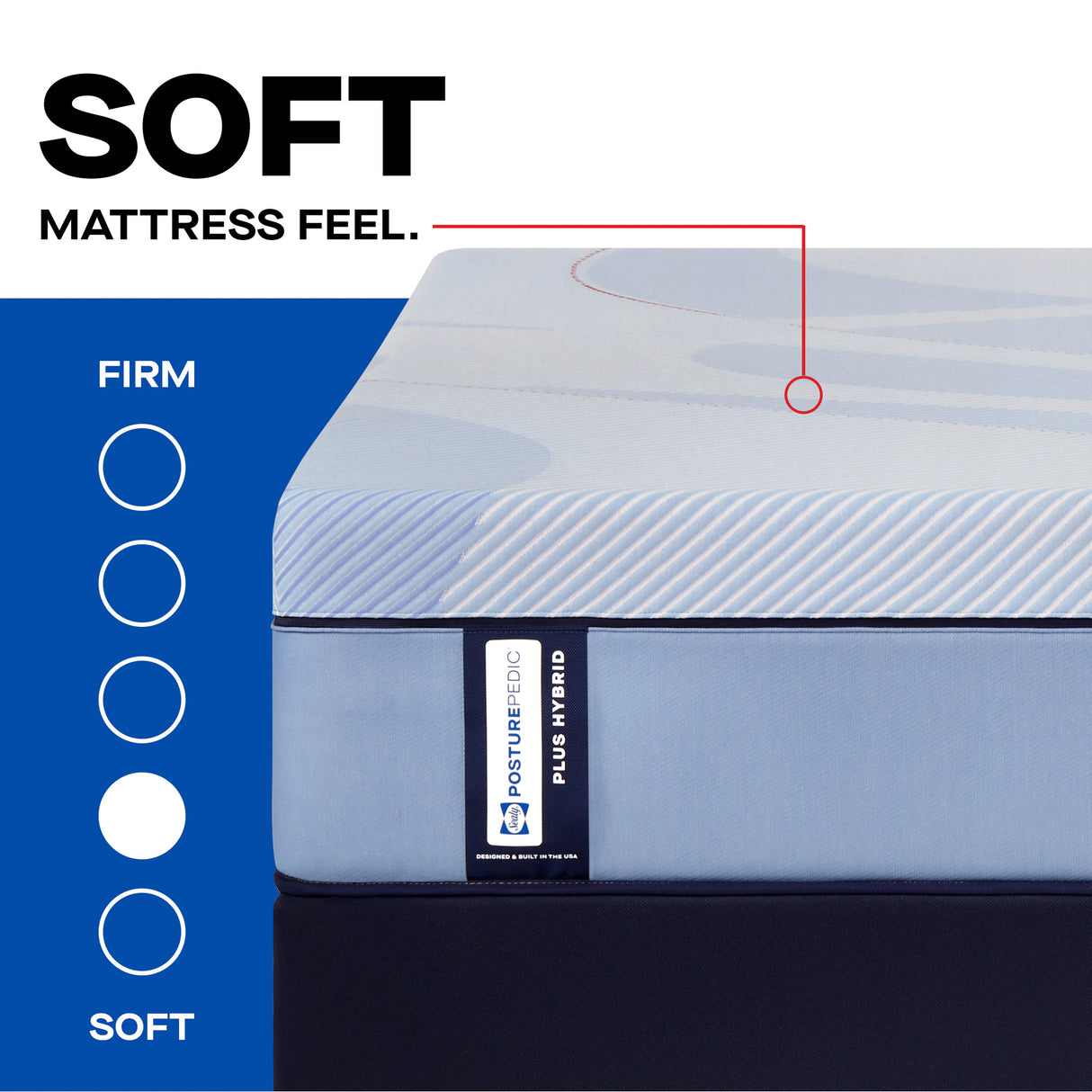 Sealy Posturepedic Plus Hagerstown Soft Hybrid Mattress