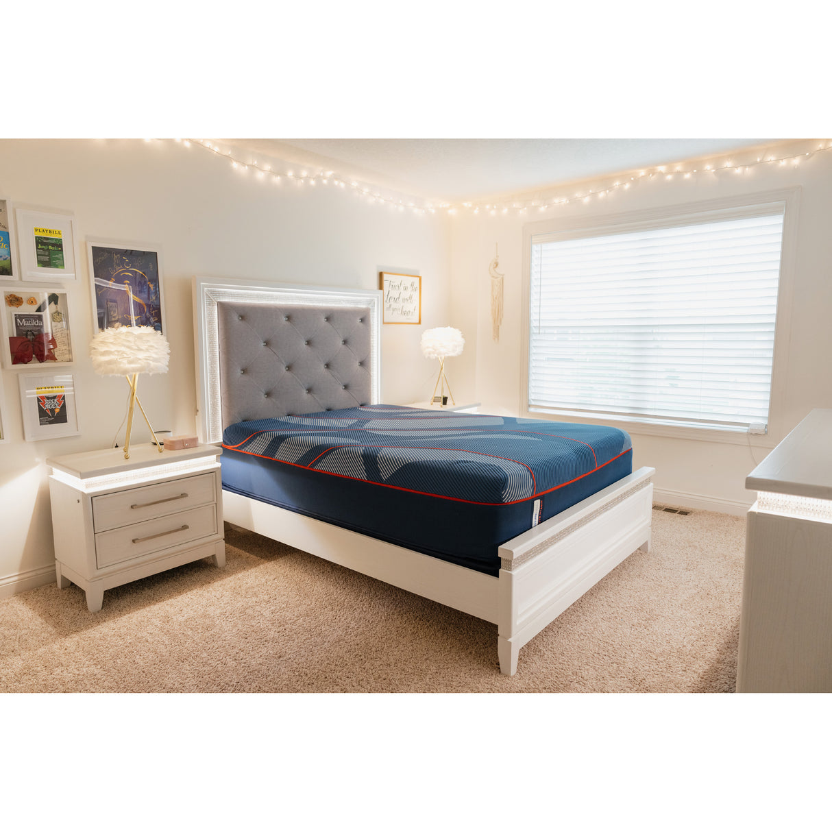 Room setting 7 featuring Sealy Posturepedic Elite Brenham II Soft Hybrid Queen Mattress