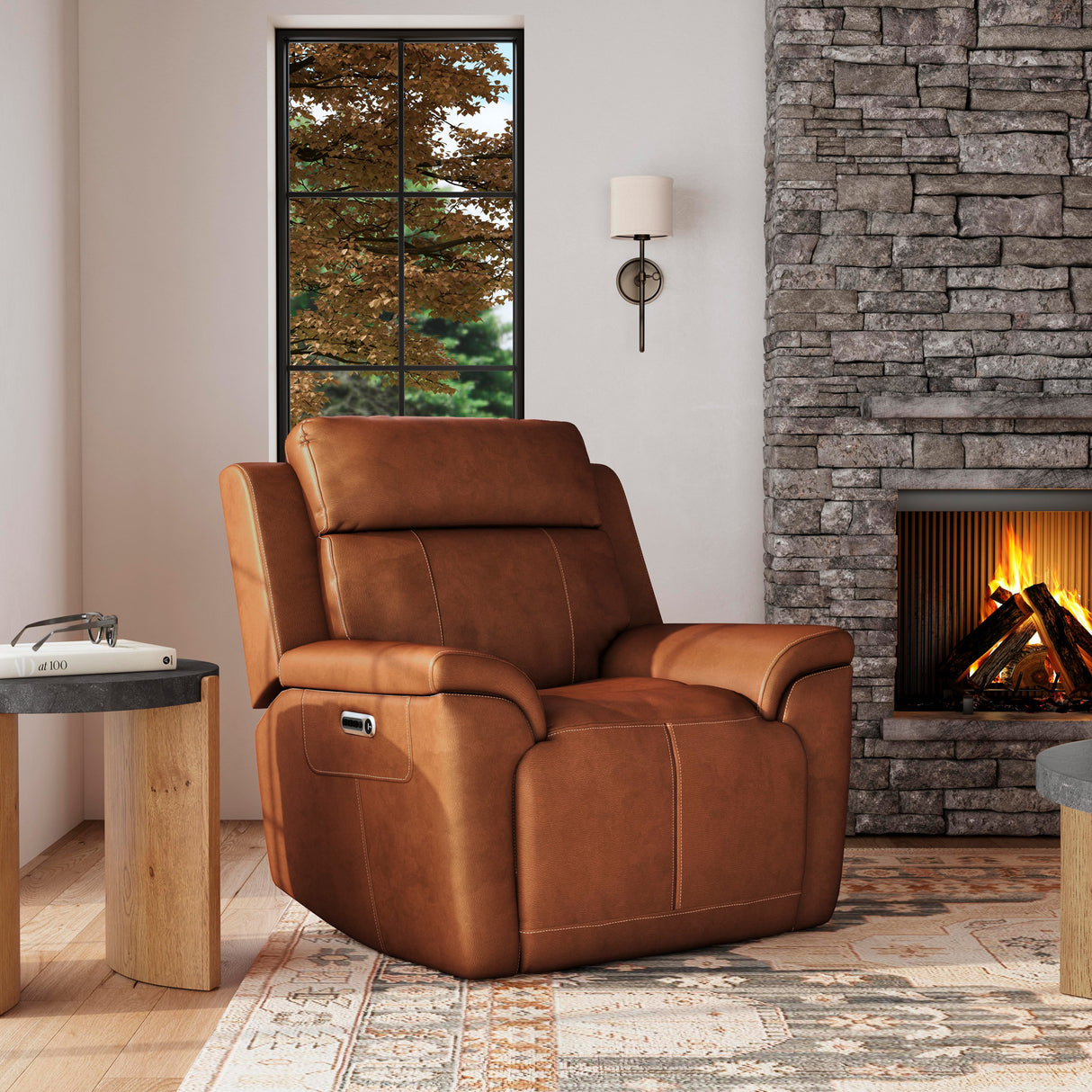 Amelia Power Recliner with Power Headrest and Lumbar