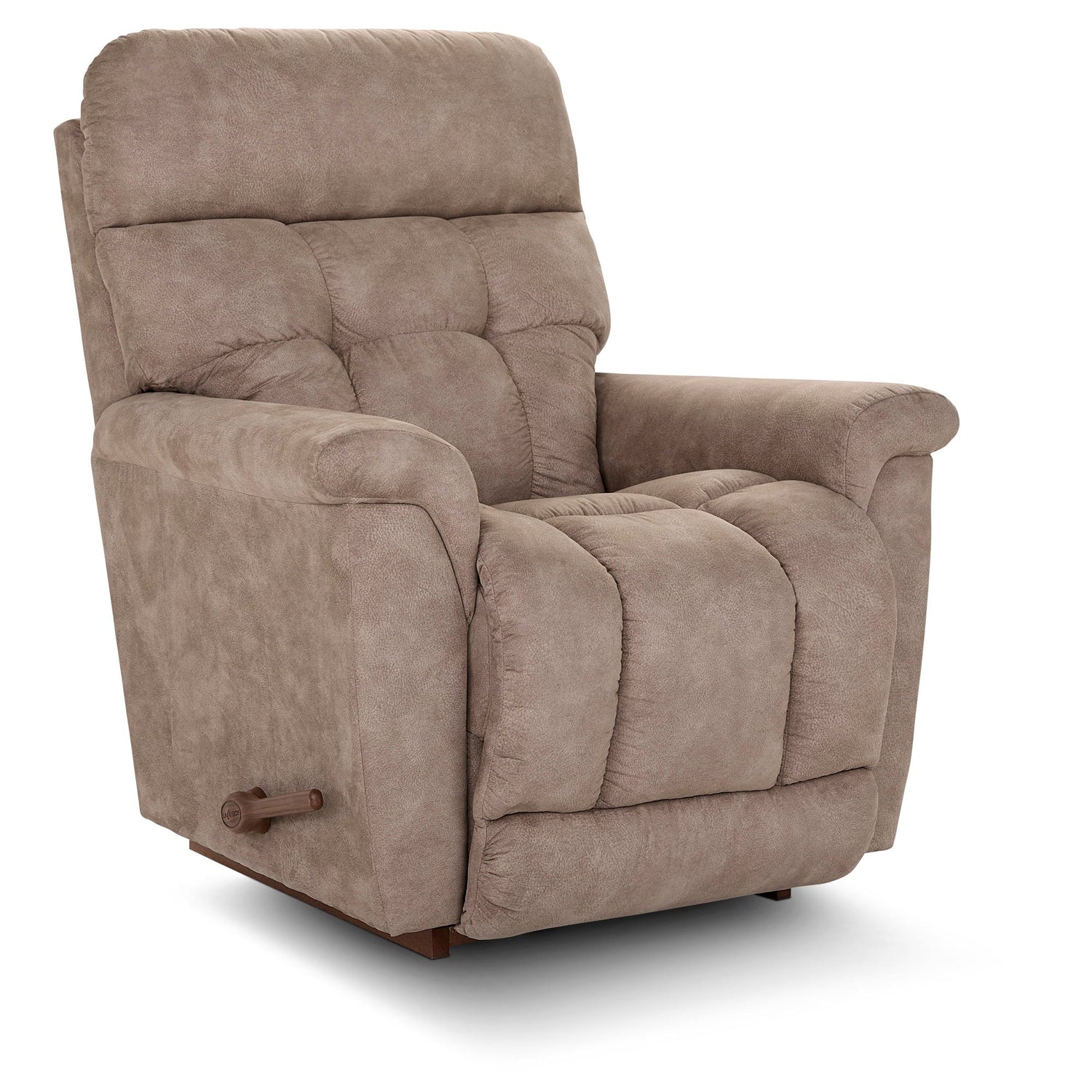 Front right view of Fulton Mushroom Rocker Recliner