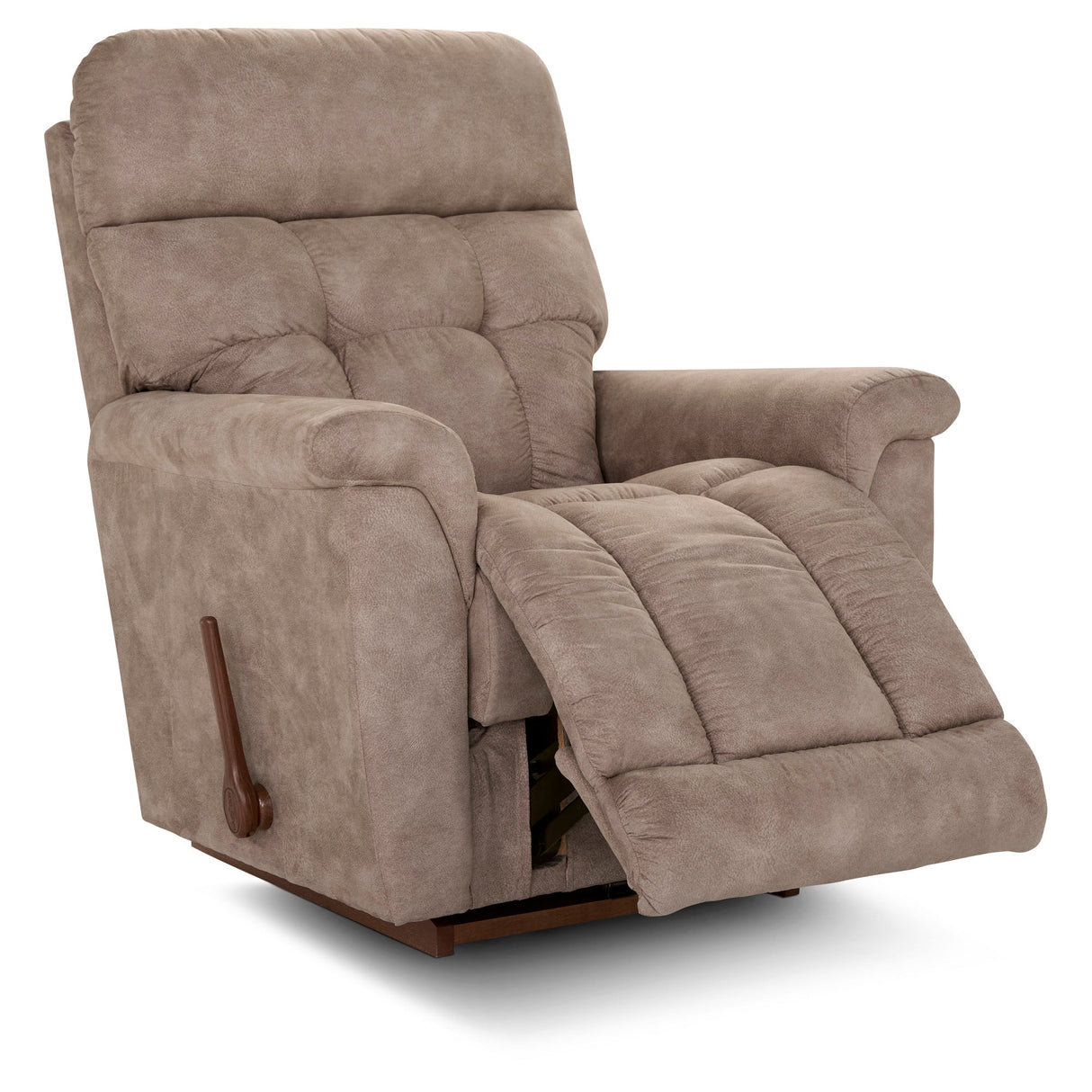 Open view of Fulton Mushroom Rocker Recliner
