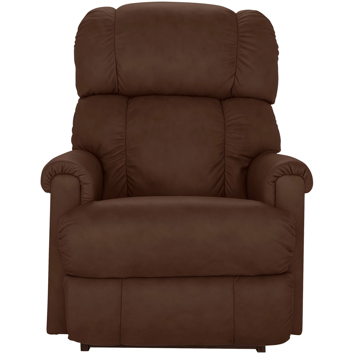 Pinnacle Umber Tri-Power Leather Rocker Recliner QK1096560