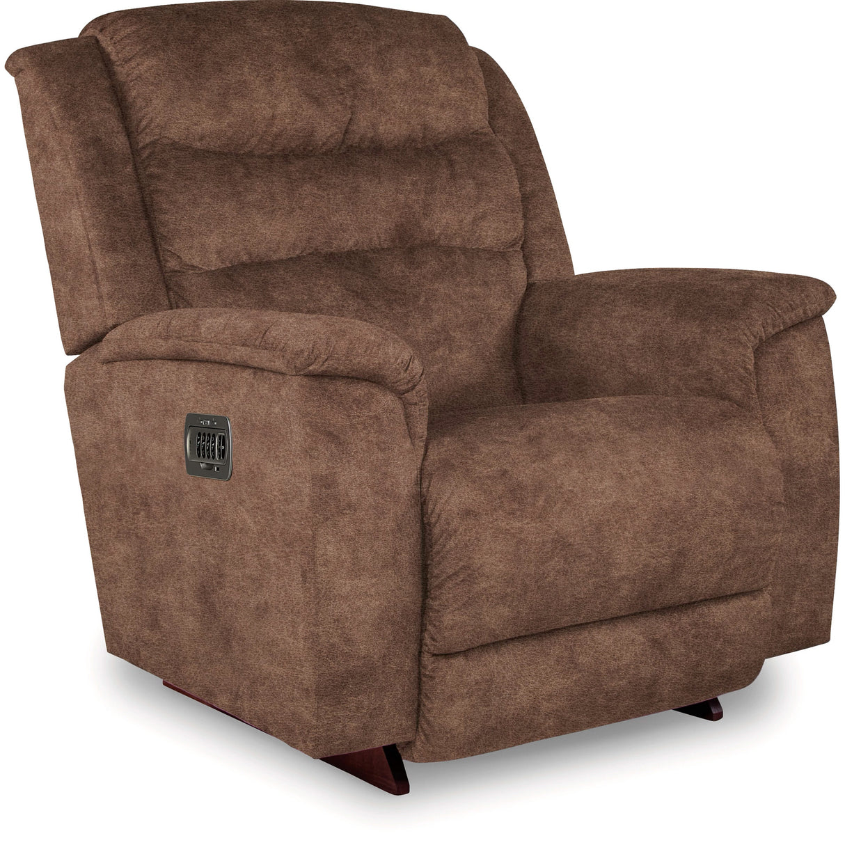 Front right view of Redwood Ash Tri-Power Rocker Recliner