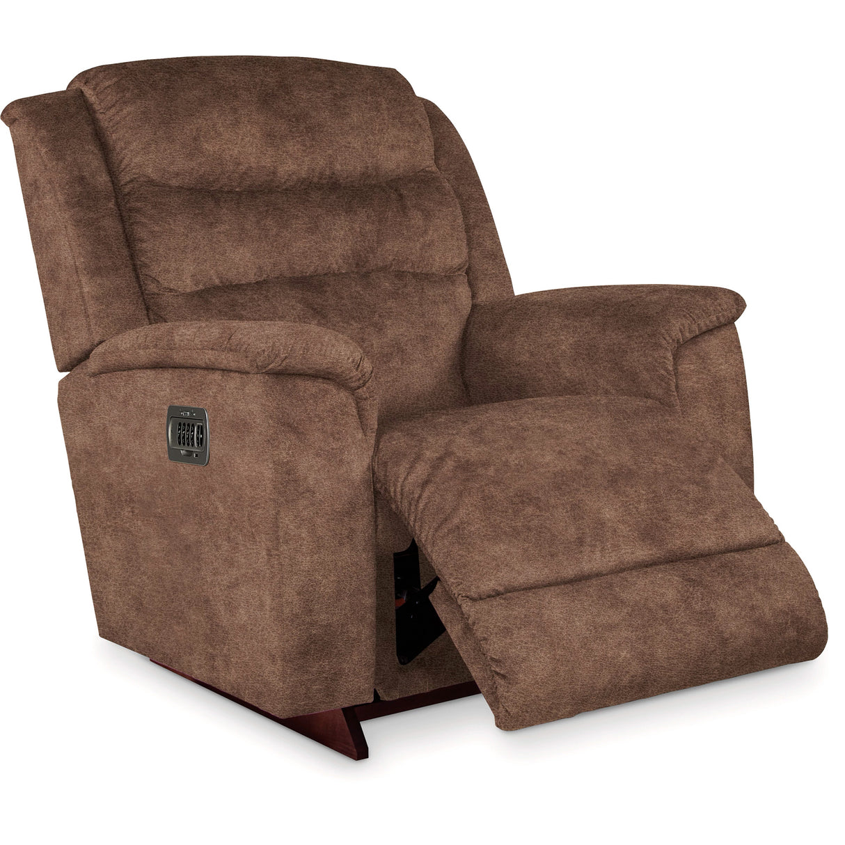 Open view of Redwood Ash Tri-Power Rocker Recliner