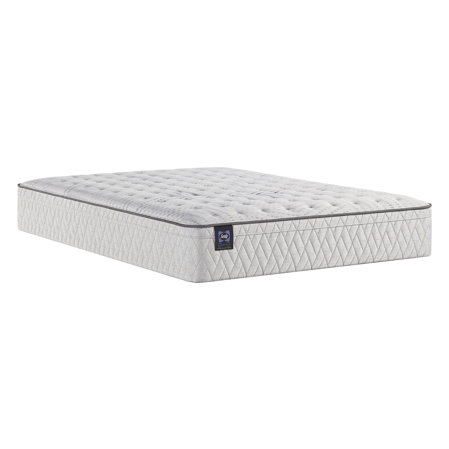 Front left view of Sealy Winter Green II Medium Queen Mattress