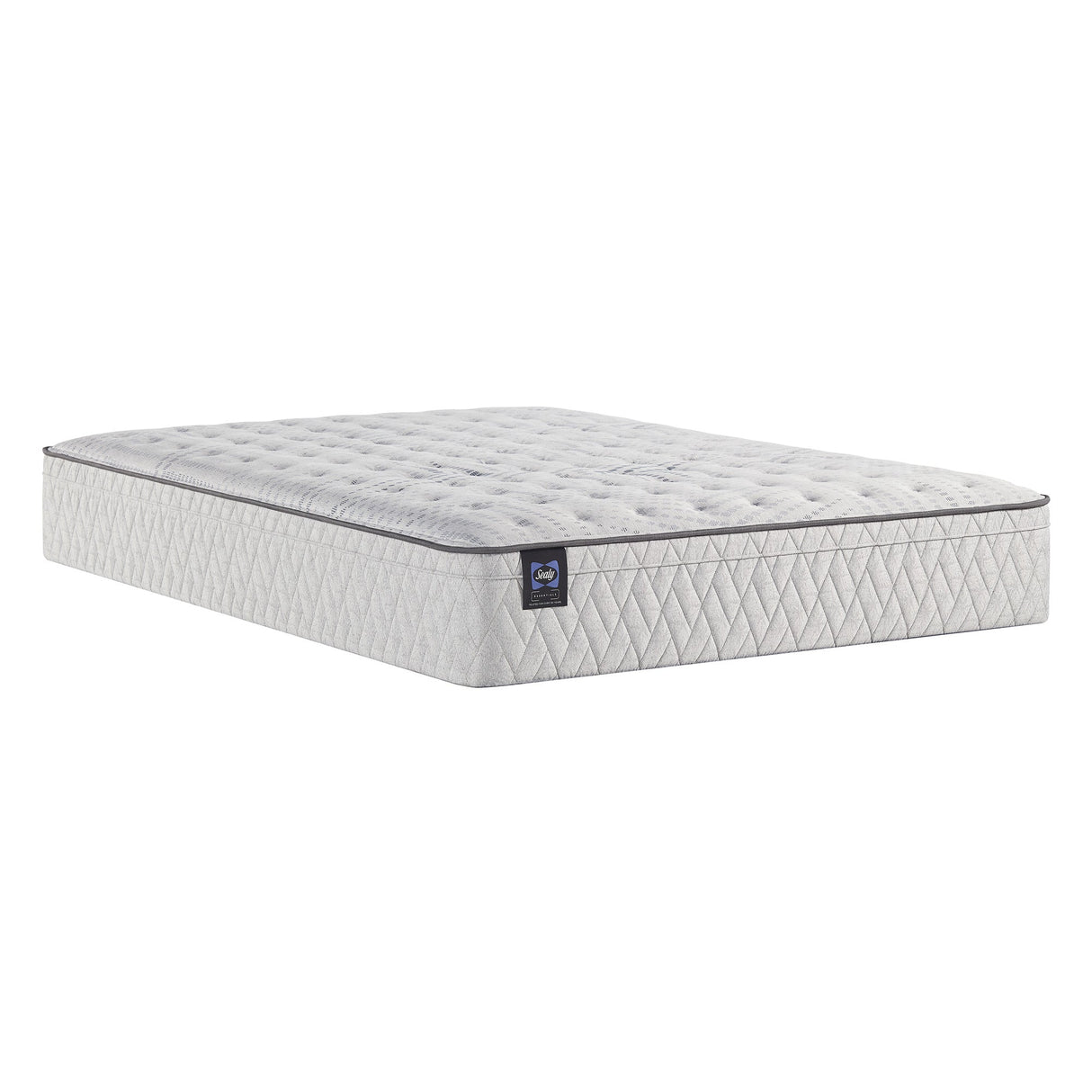 Front left view of Sealy Winter Green II Medium Split King Mattress