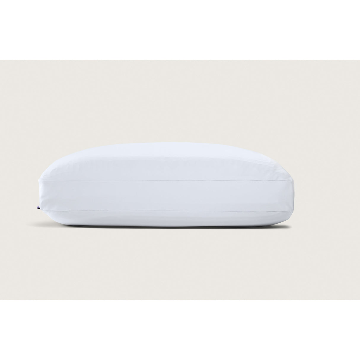 Side view of Queen White Purple Dream Layer Pillow