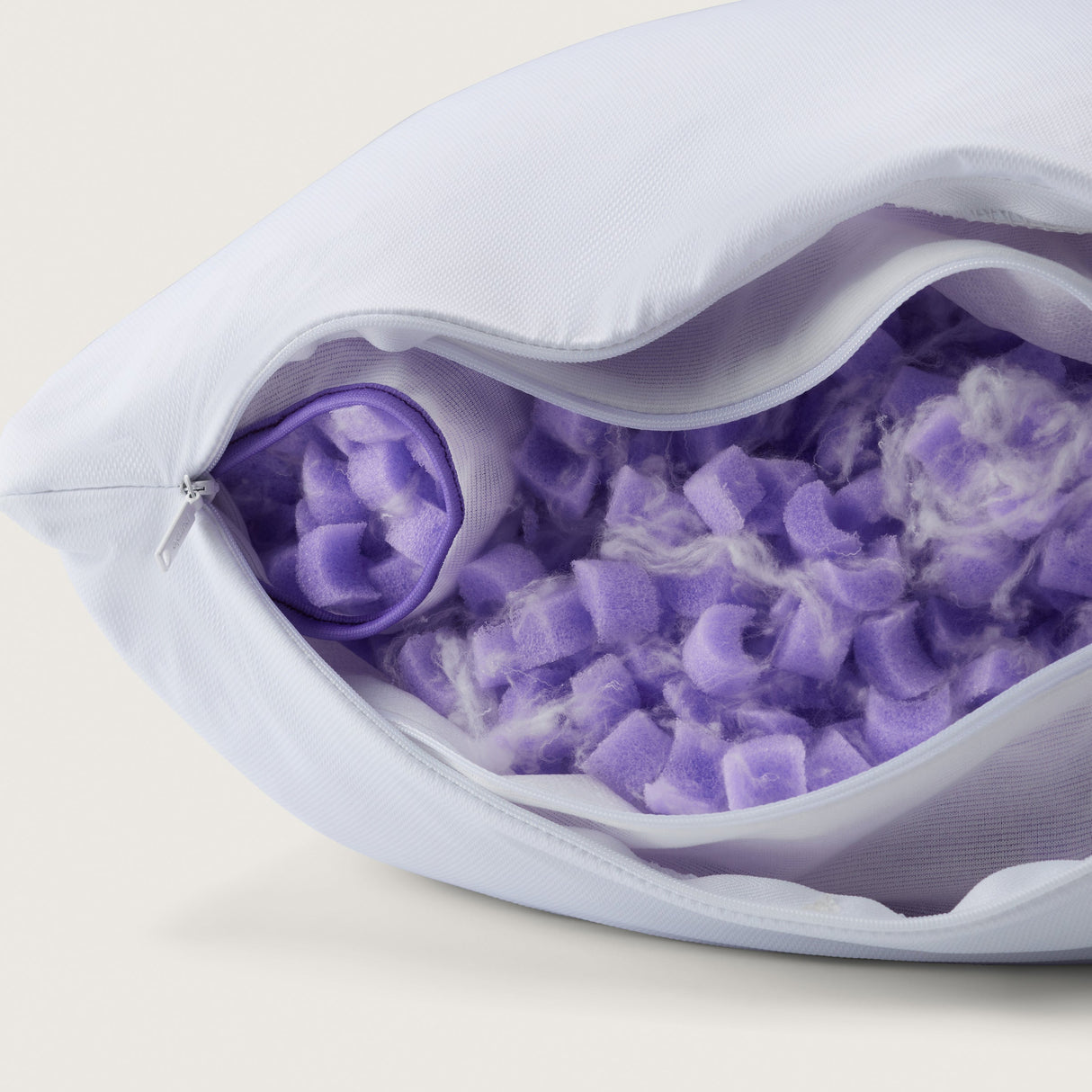 Swatch for the Purple Freeform King Pillow