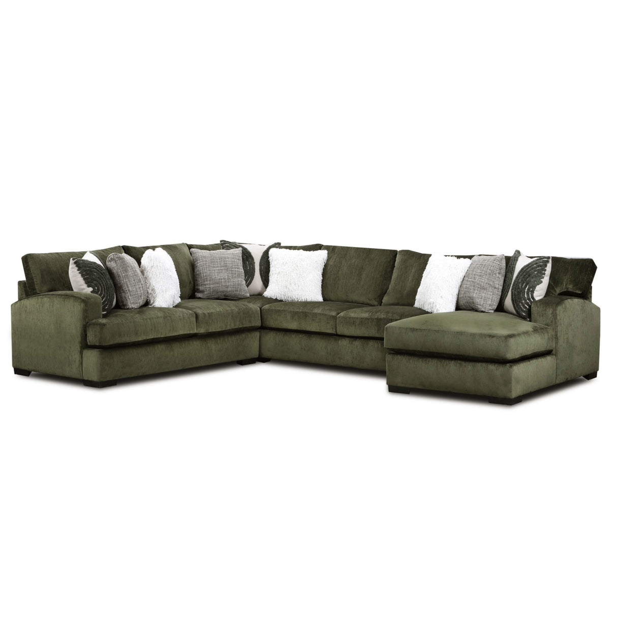 Bronte 3 Piece Right Chaise Sectional
