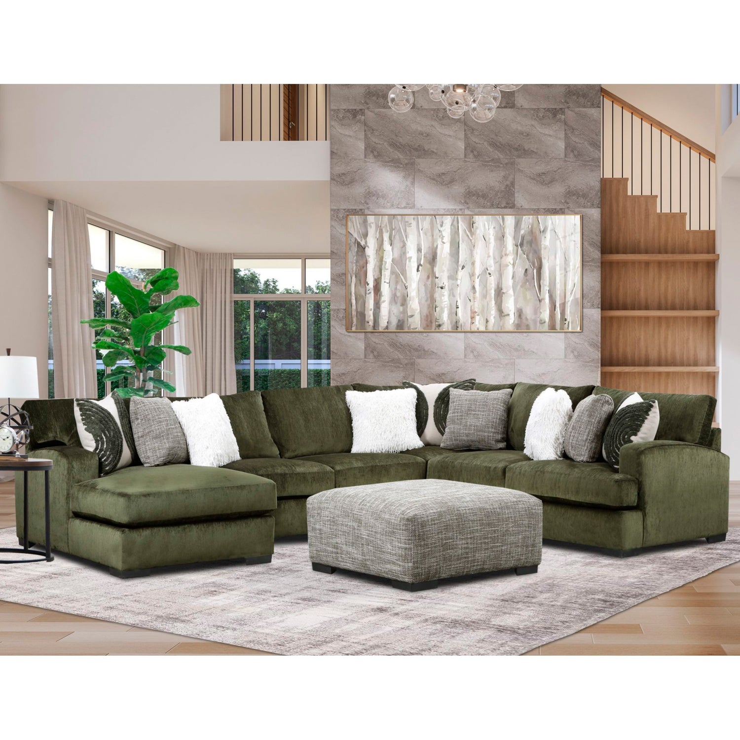 Bronte 3 Piece Left Chaise Sectional