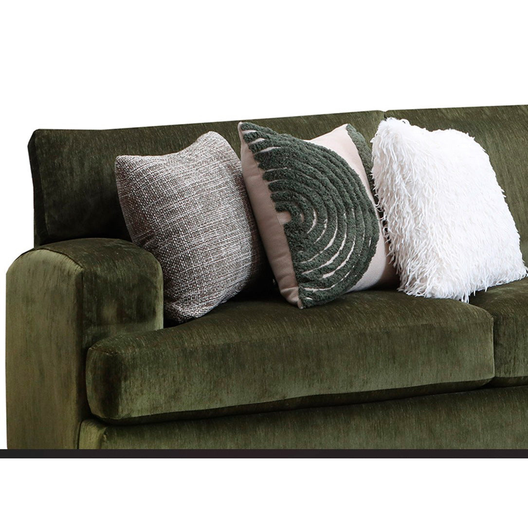 Detail view of Bronte Pine 2 Piece Right Chaise Sectional