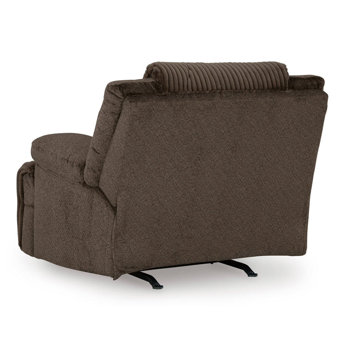 Back view of Top Tier Chocolate Oversized Rocker Recliner