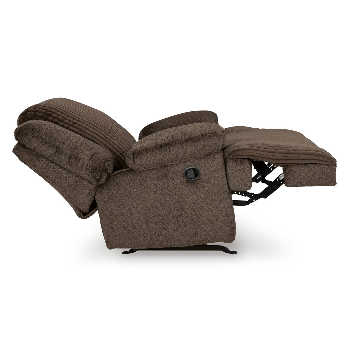 Detail view of Top Tier Chocolate Oversized Rocker Recliner