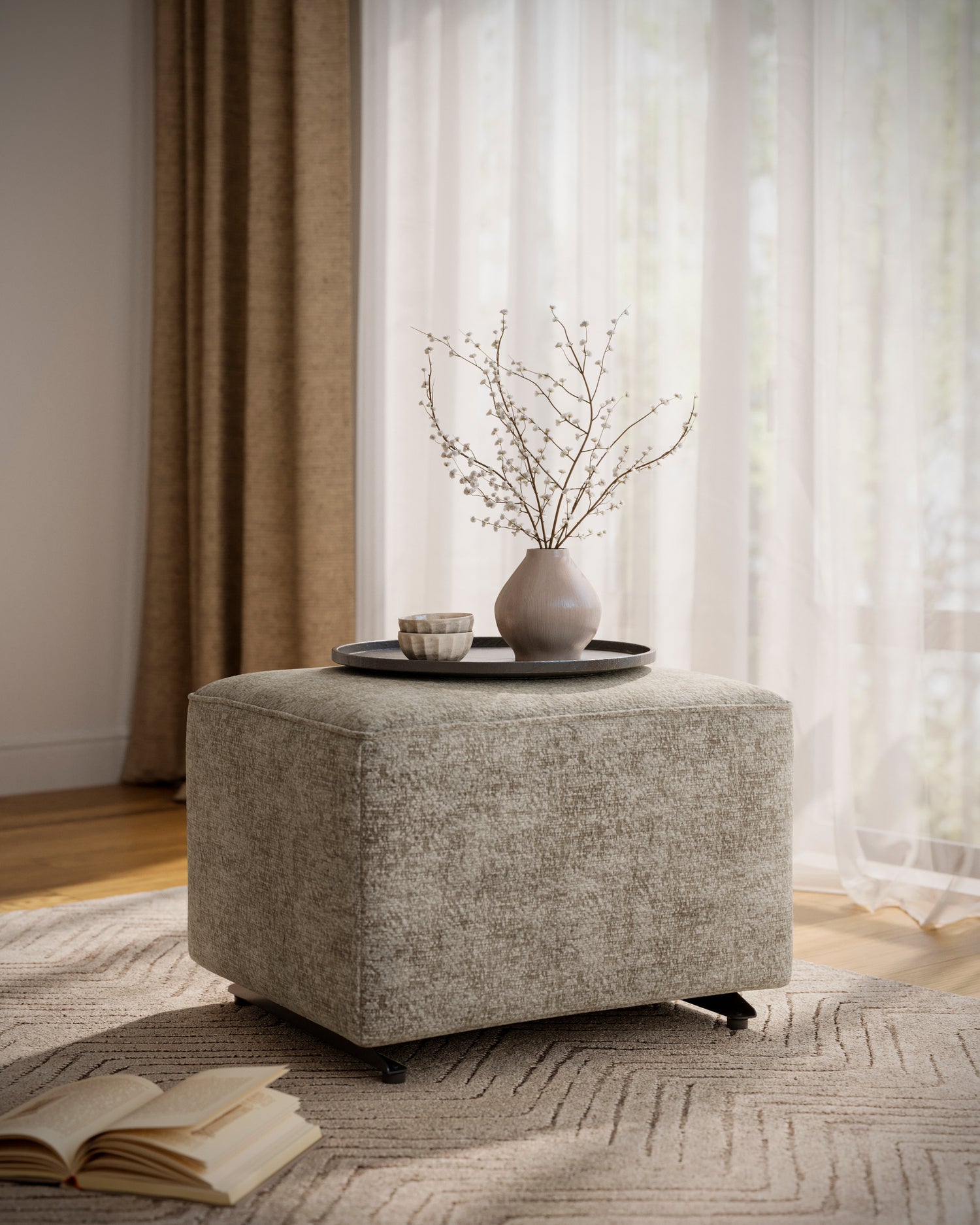 Kacey Glider Ottoman