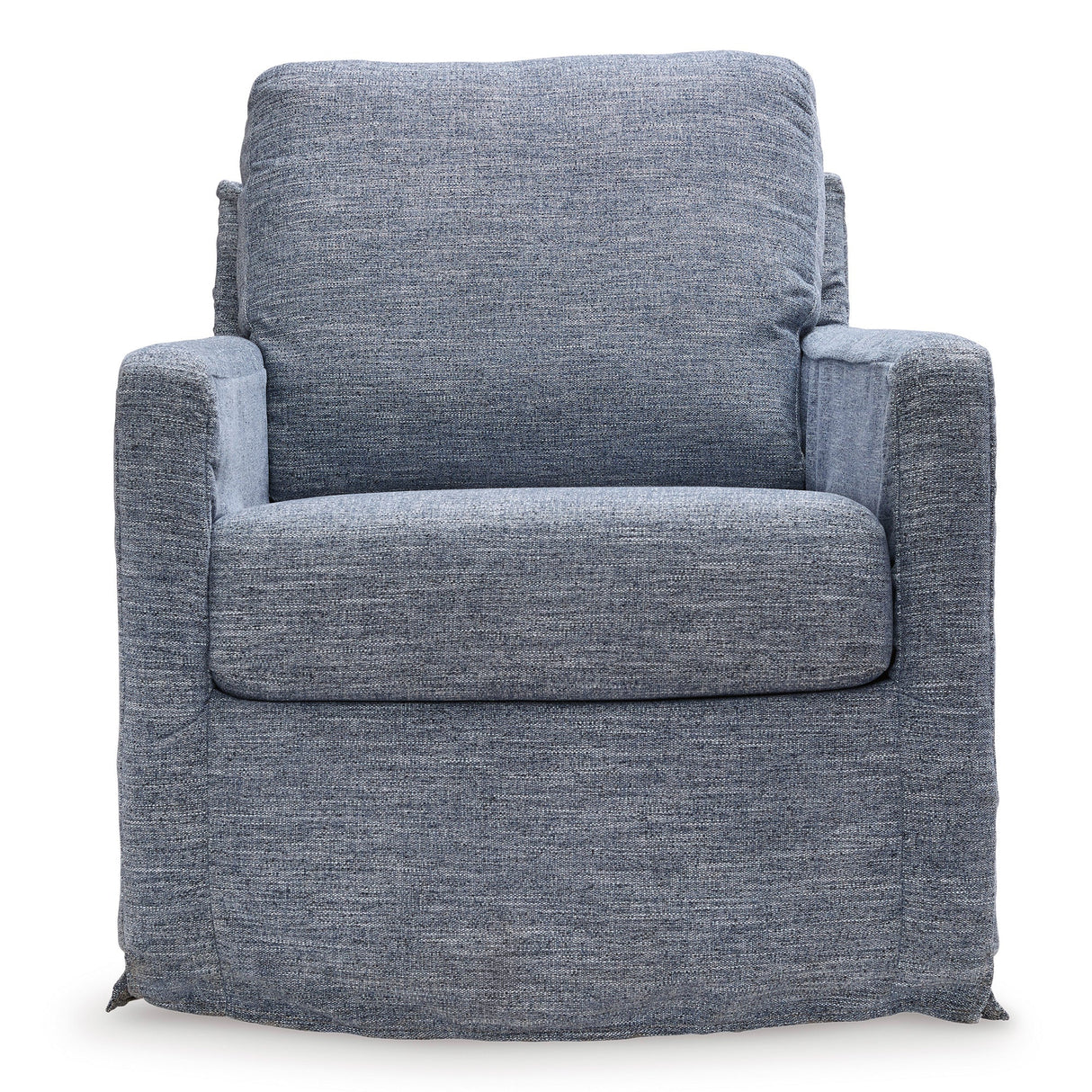 Nenana Denim Next-Gen Nuvella Swivel Glider Chair QK1098113