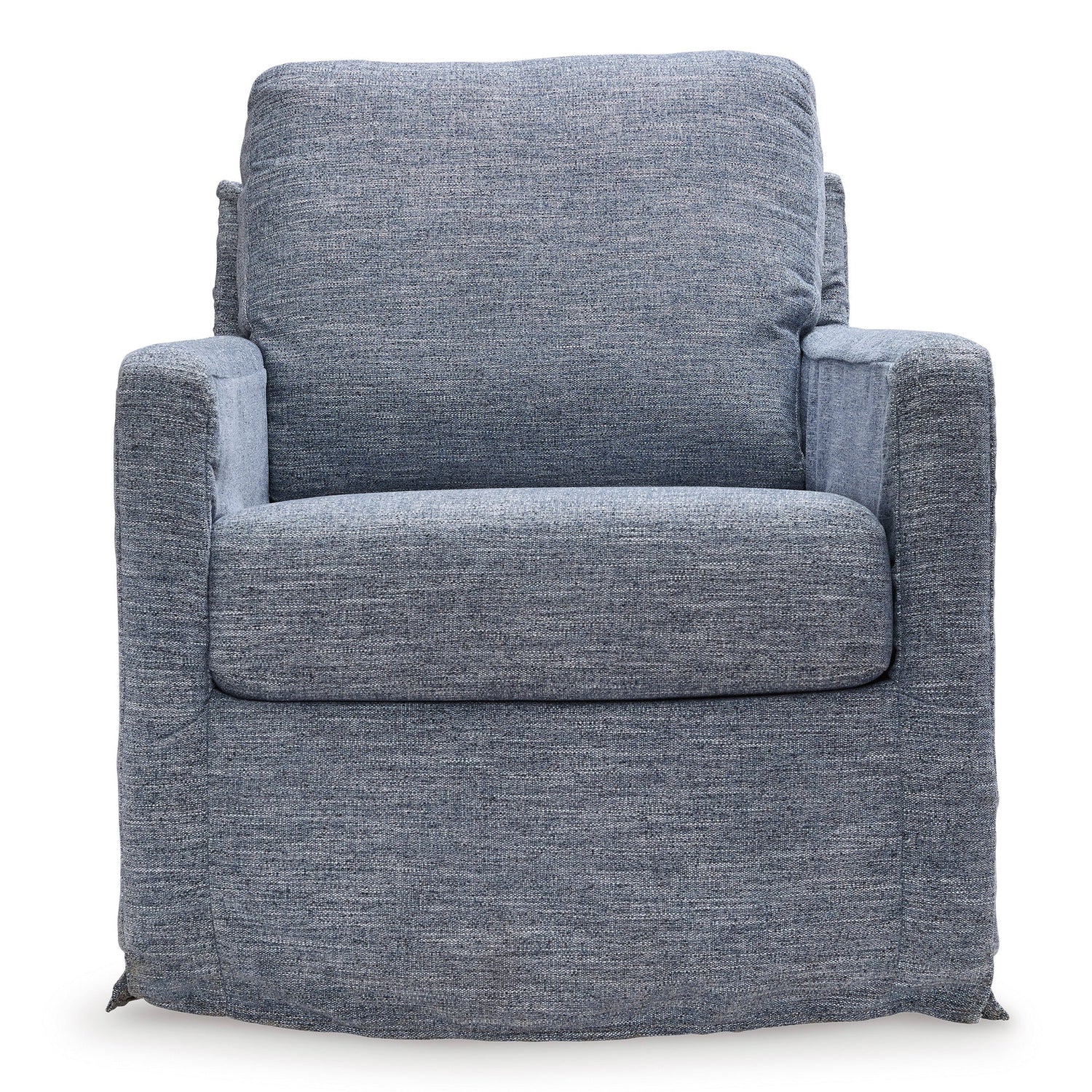 Nenana Denim Next-Gen Nuvella Swivel Glider Chair QK1098113