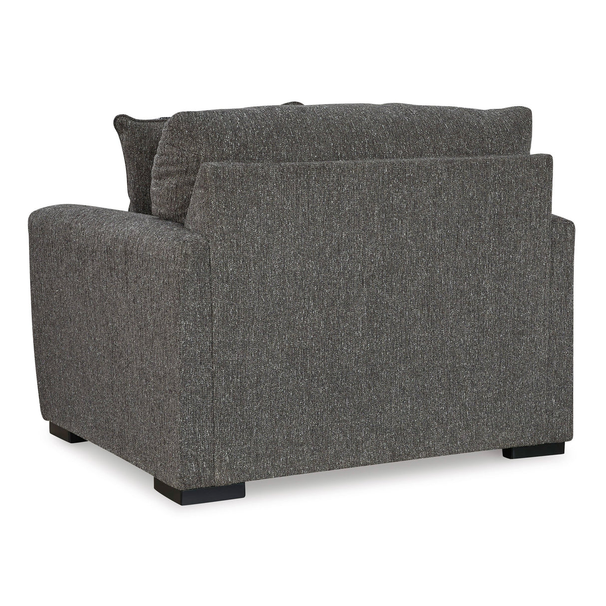 Back view of Gardiner Pewter Oversized Chair