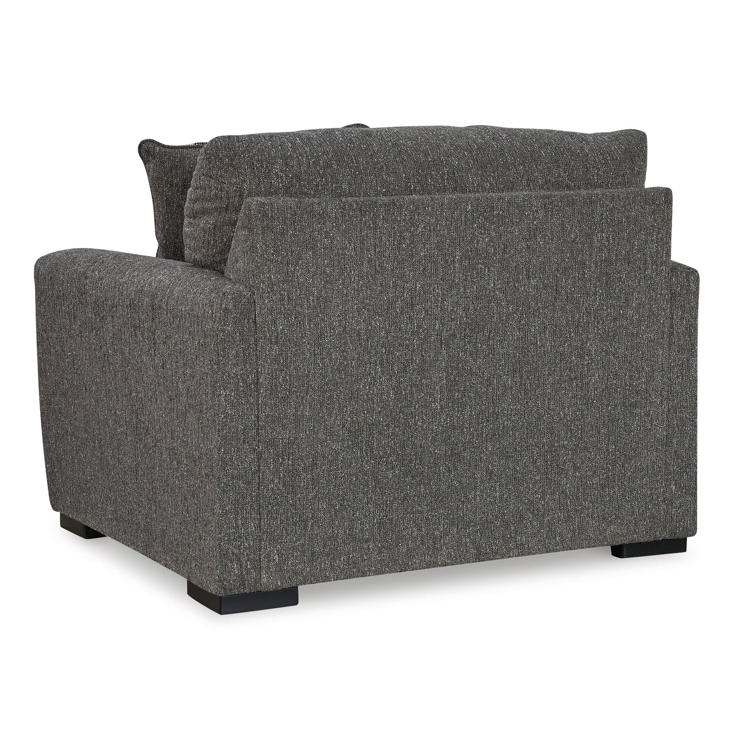 Back view of Gardiner Pewter Oversized Chair