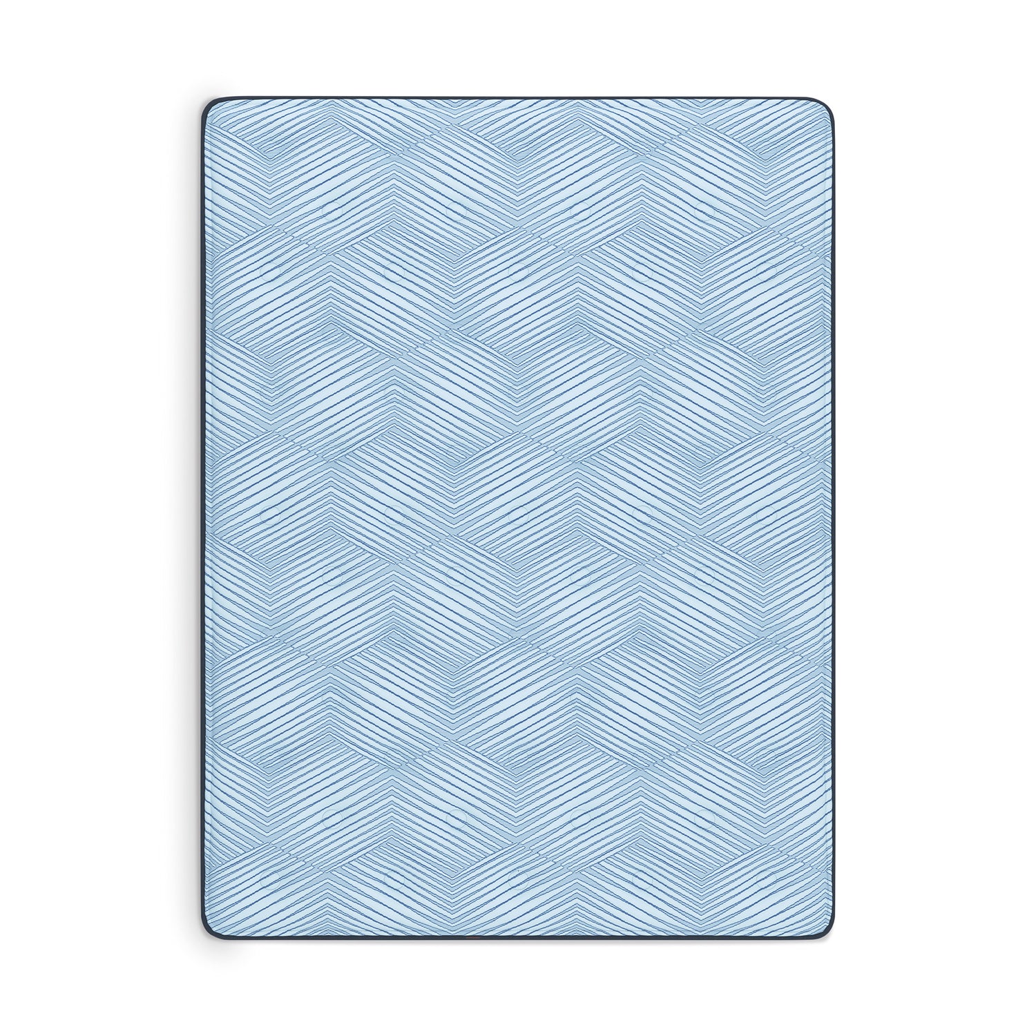 Blue textured mat on a white background