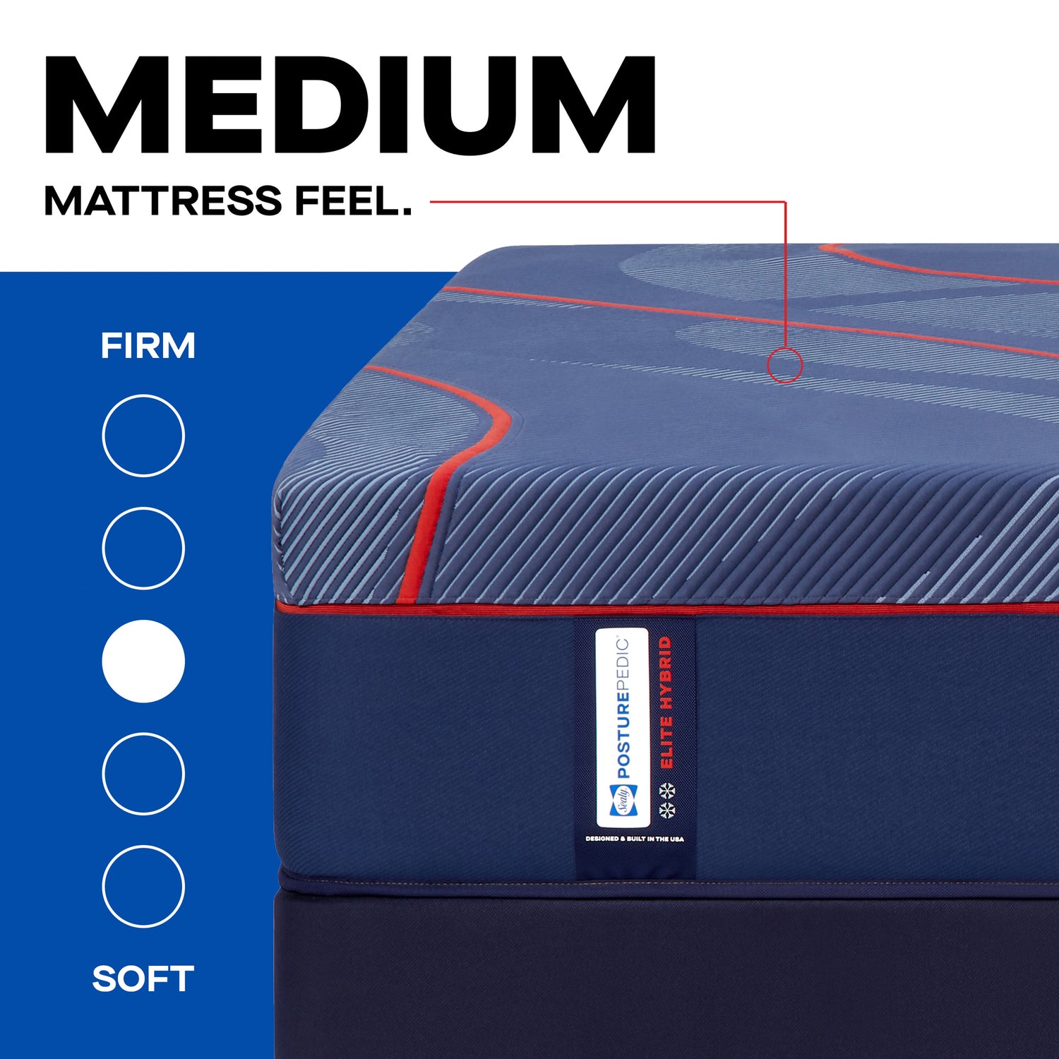 Sealy Posturepedic Elite High Point II Medium Hybrid Mattress