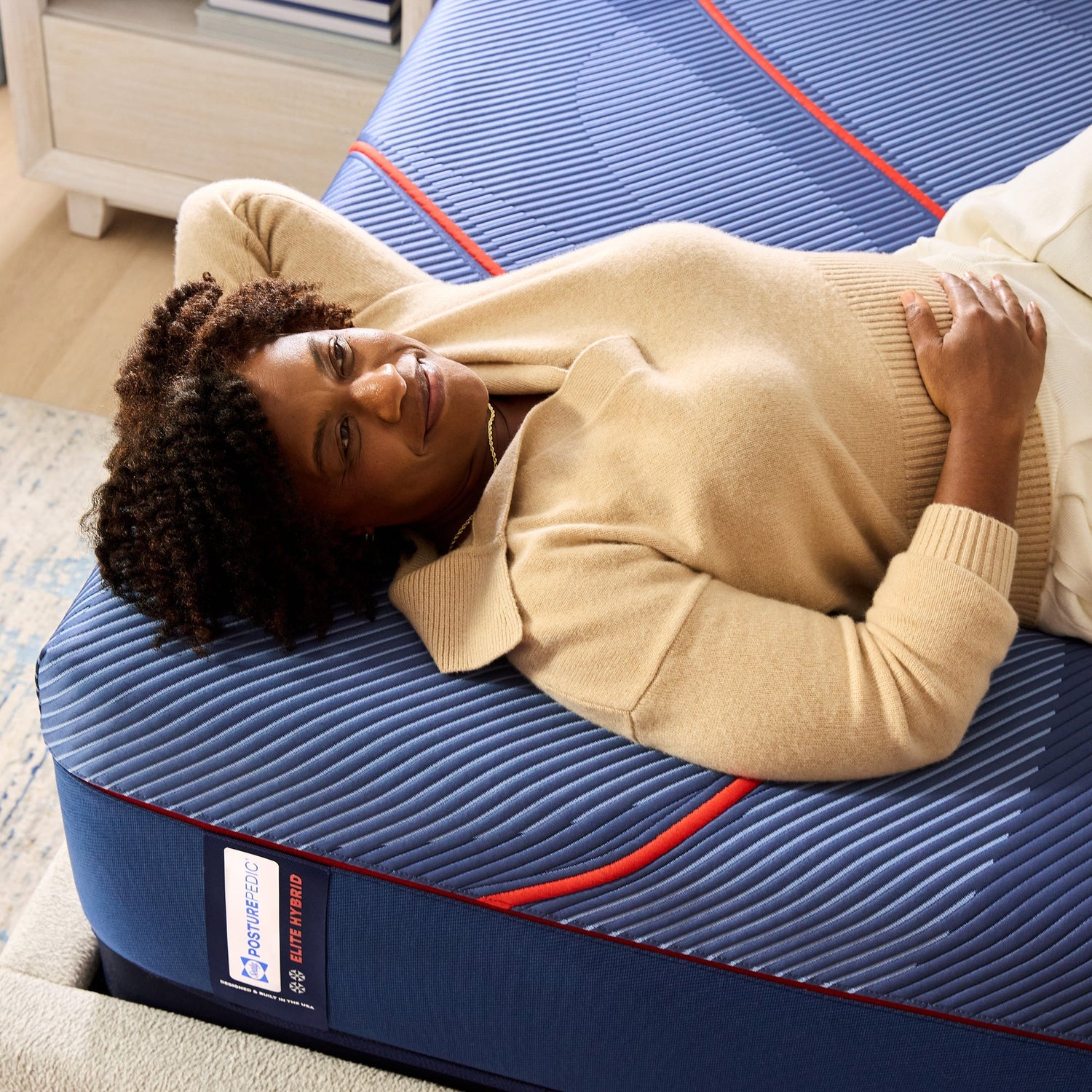 Room setting 2 featuring Sealy Posturepedic Elite High Point II Medium Hybrid California King Mattress