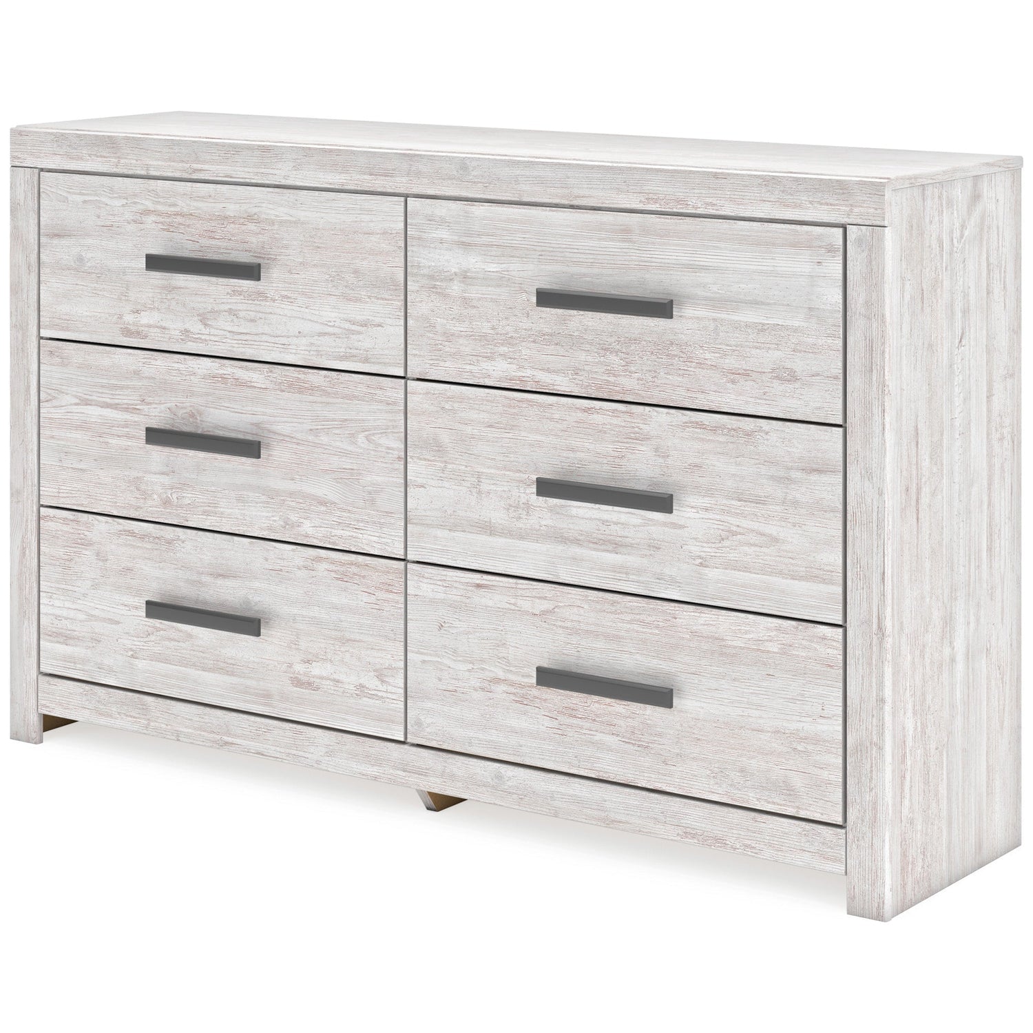 Front right view of Cayboni White Dresser