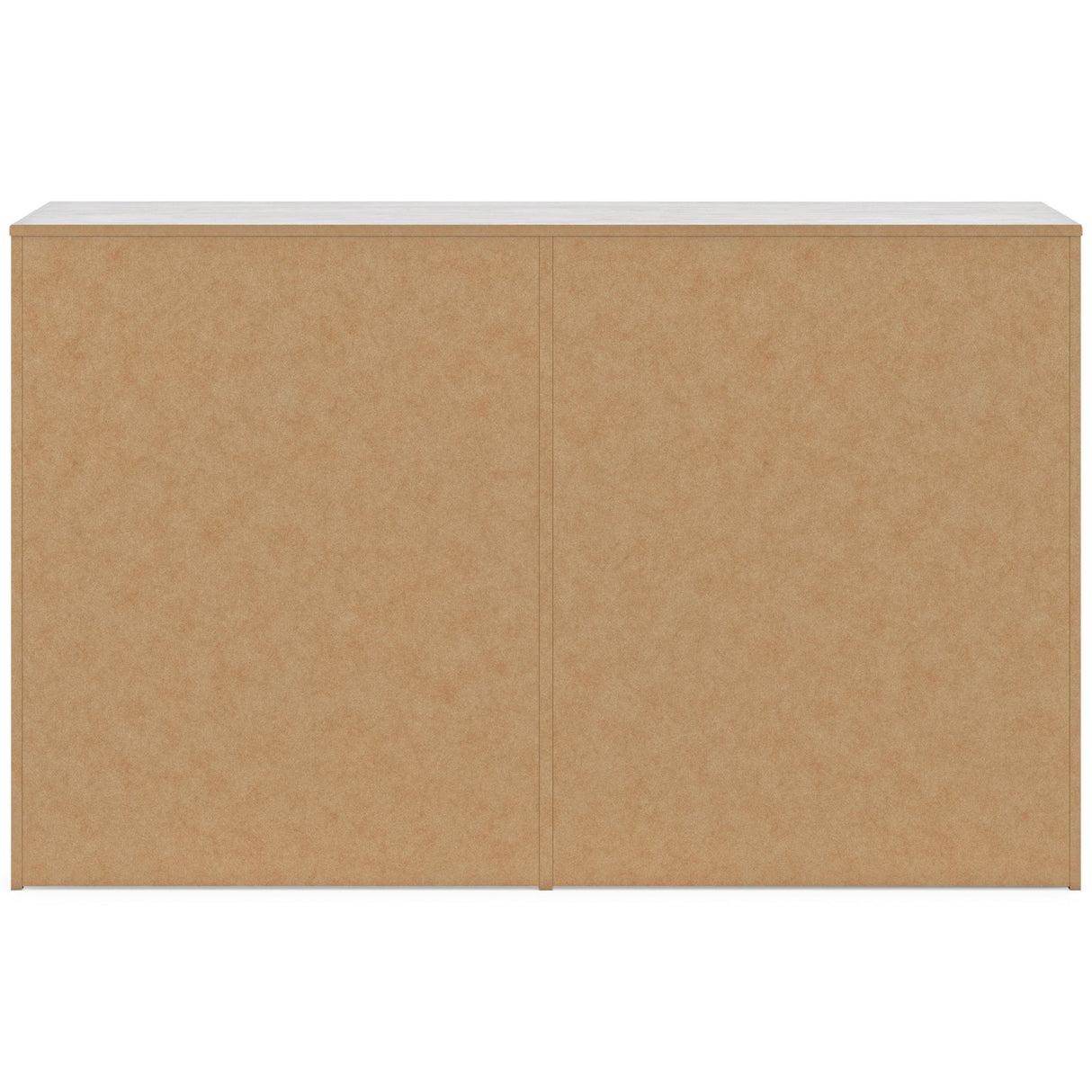 Back view of Cayboni White Dresser