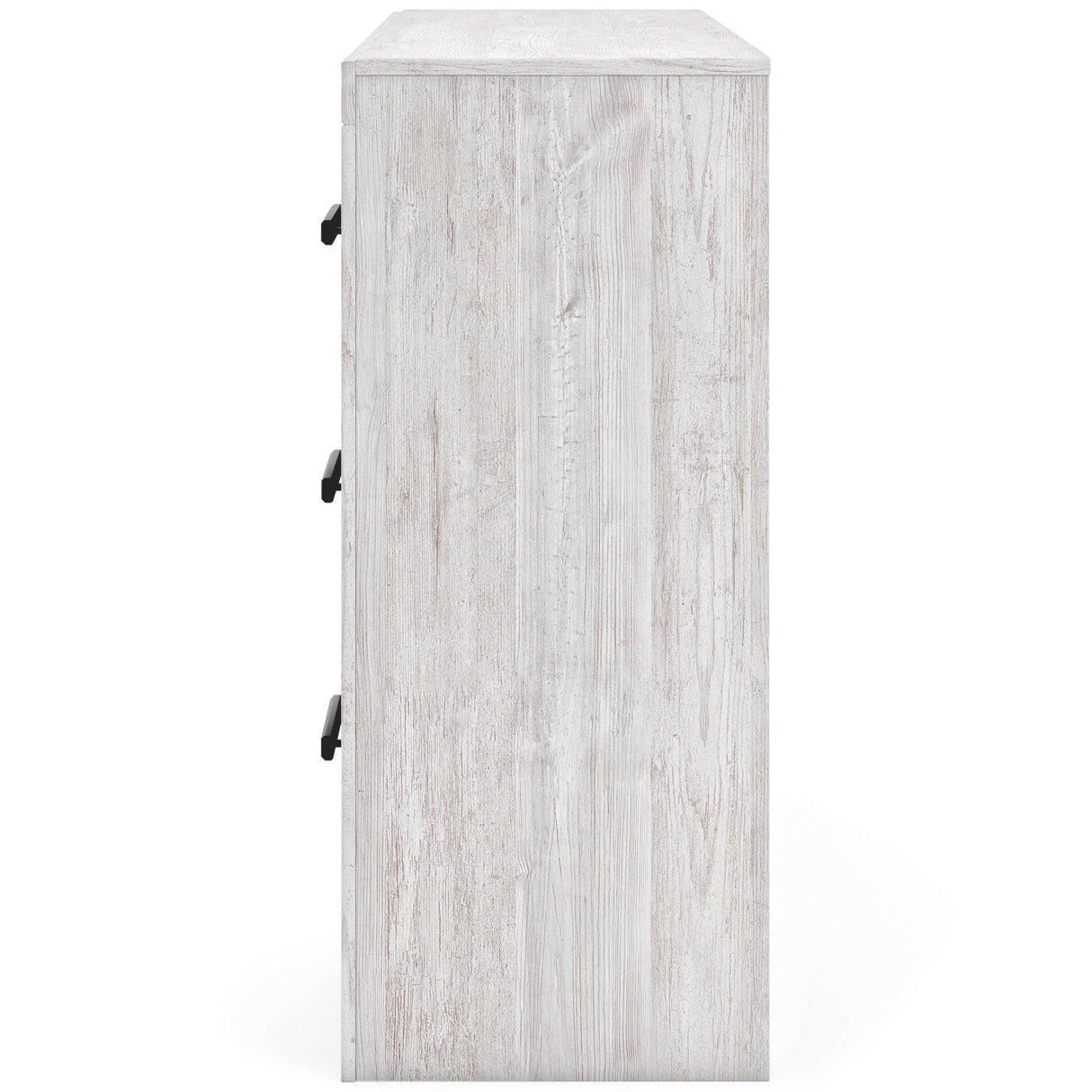 Side view of Cayboni White Dresser