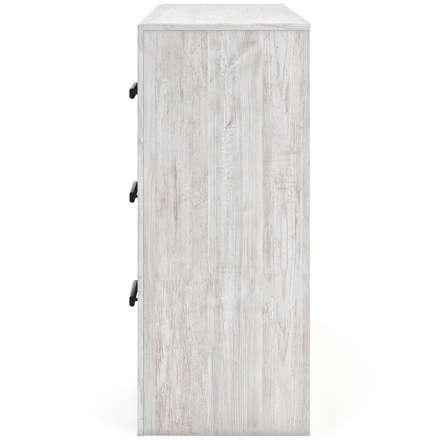 Side view of Cayboni White Dresser