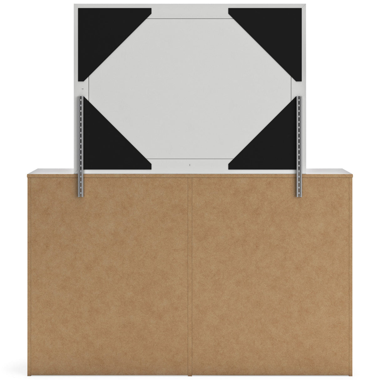 Back view of Cayboni White Mirror