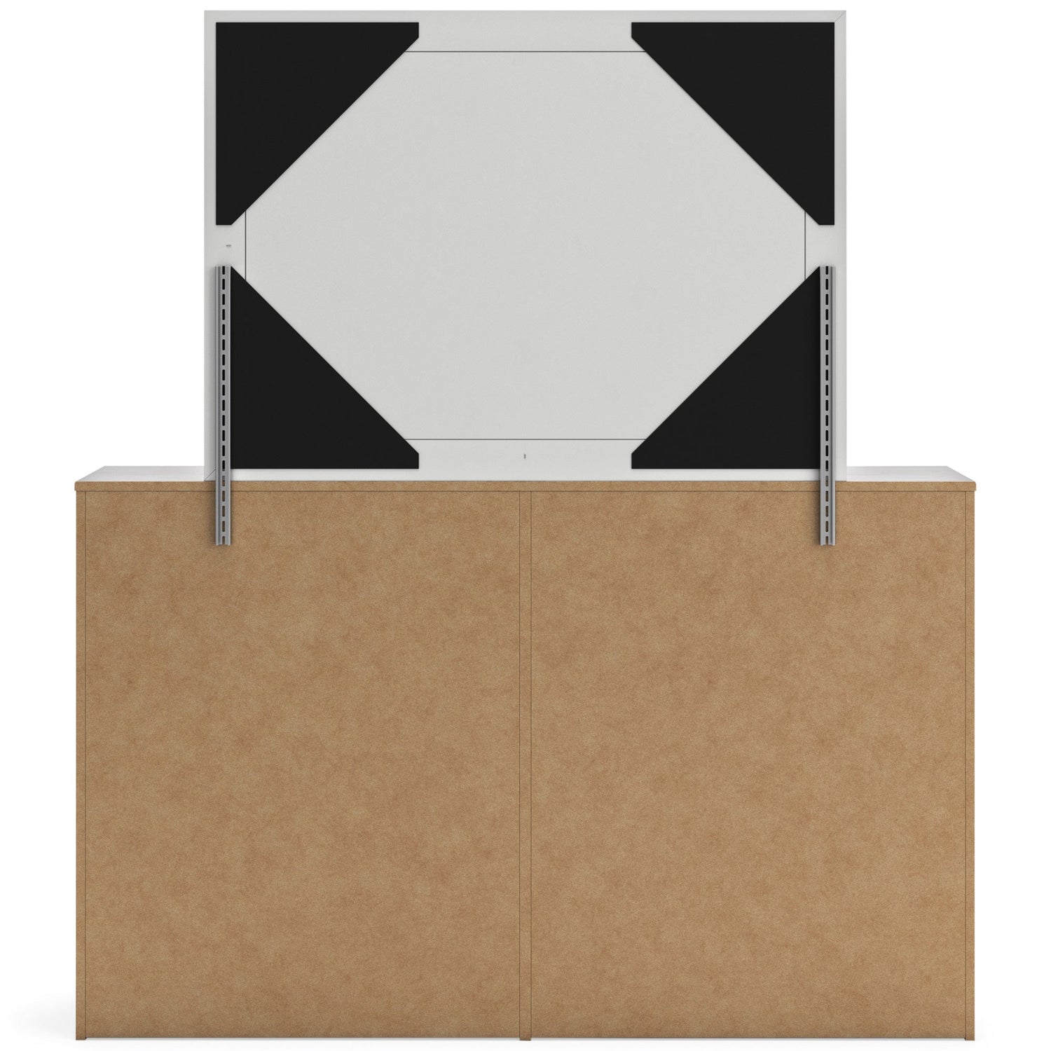 Back view of Cayboni White Mirror