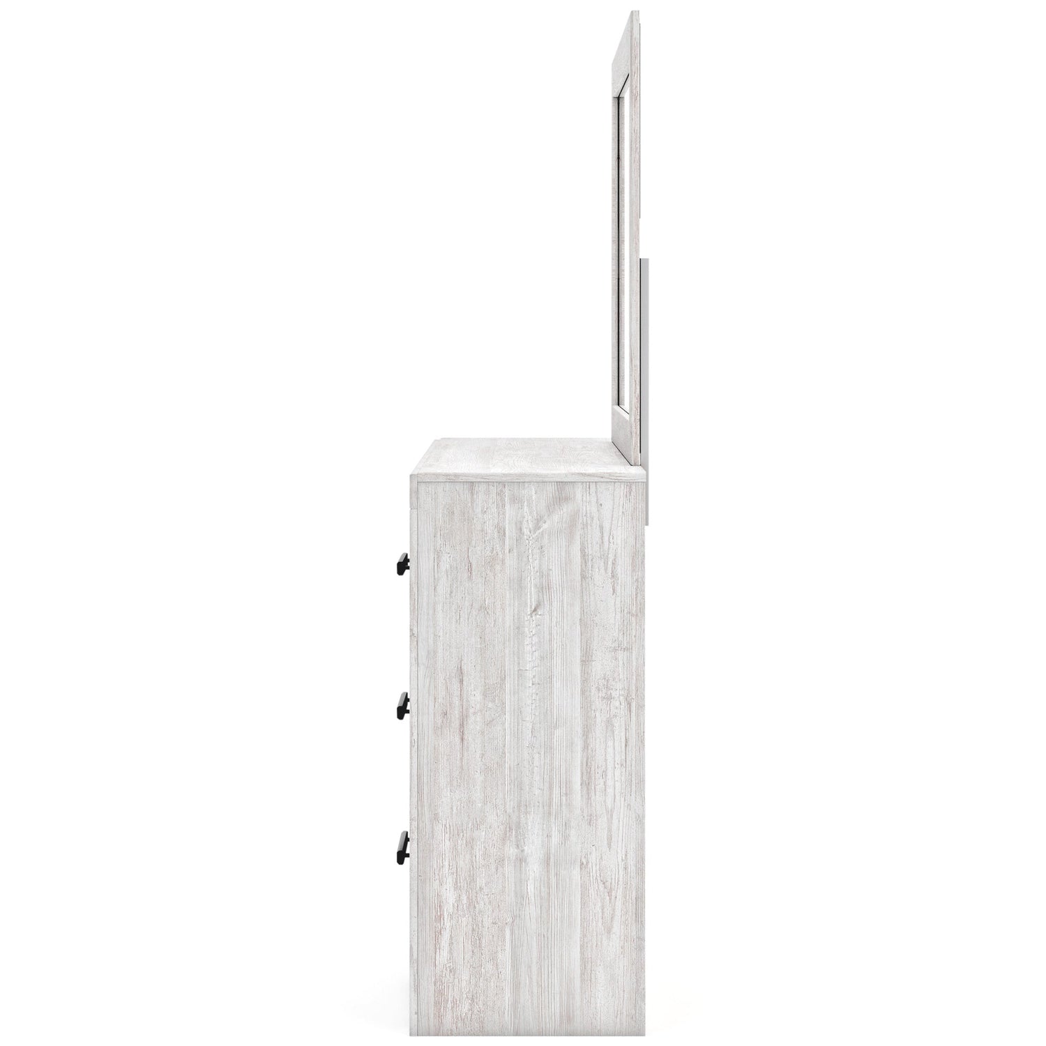 Side view of Cayboni White Mirror