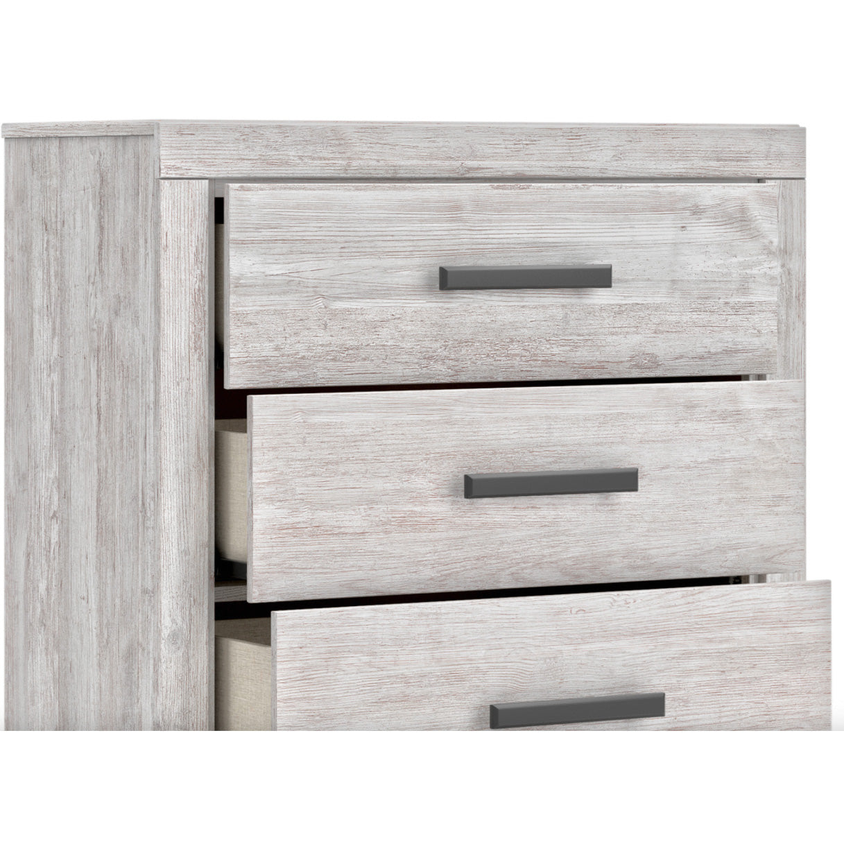Detail view of Cayboni White Chest