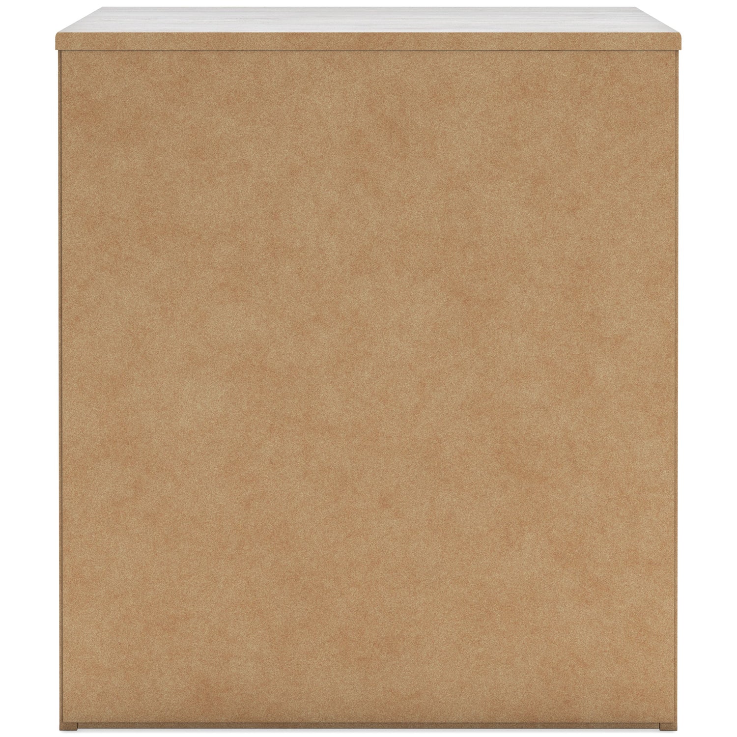 Back view of Cayboni White Nightstand