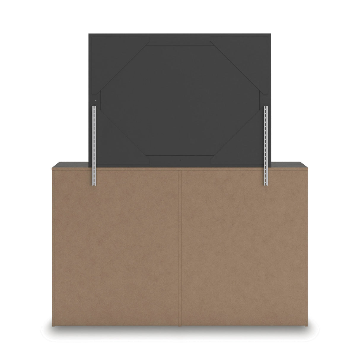 Back view of Prendonea Charcoal Dresser