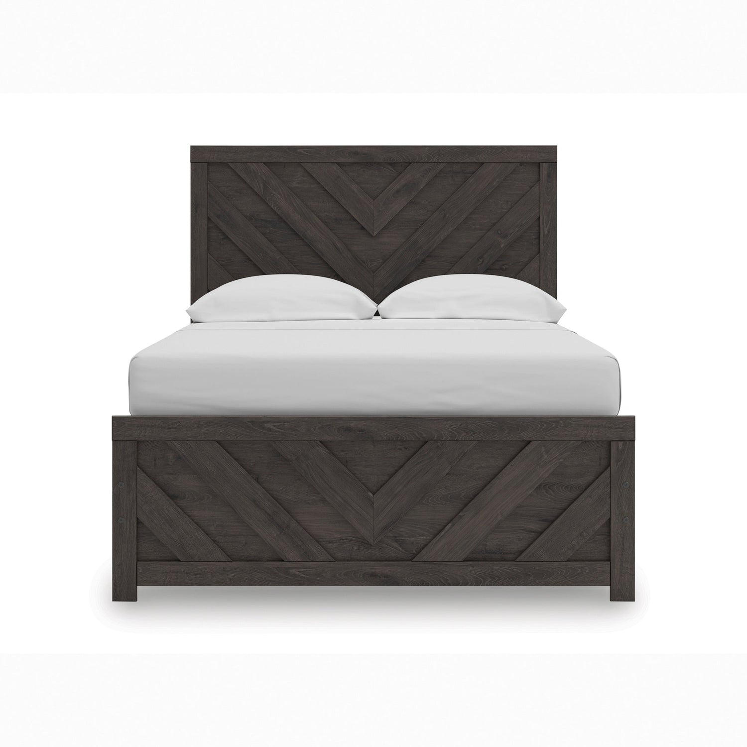 Prendonea Charcoal Full Panel Bed QK1098717