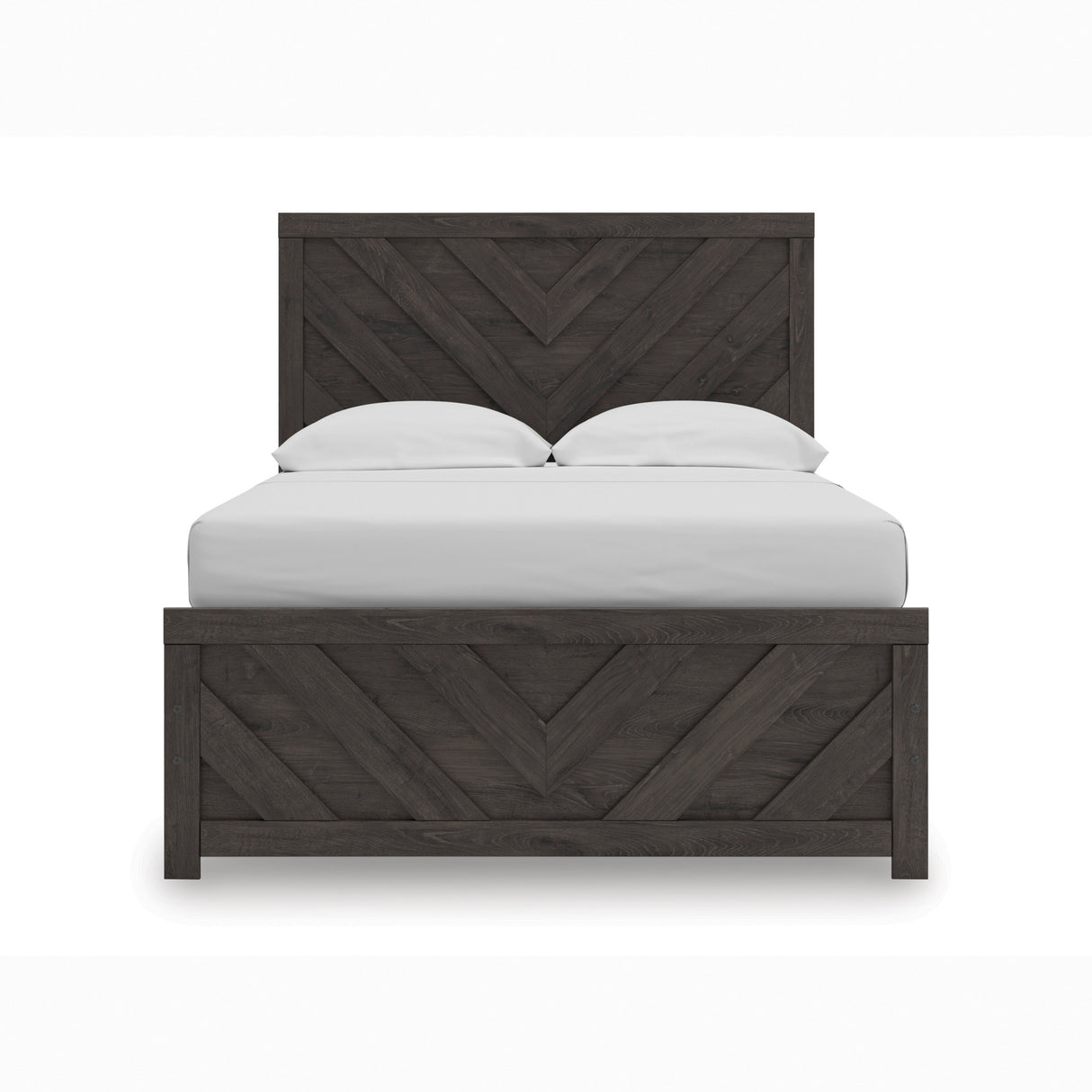Prendonea Charcoal Full Panel Bed QK1098717