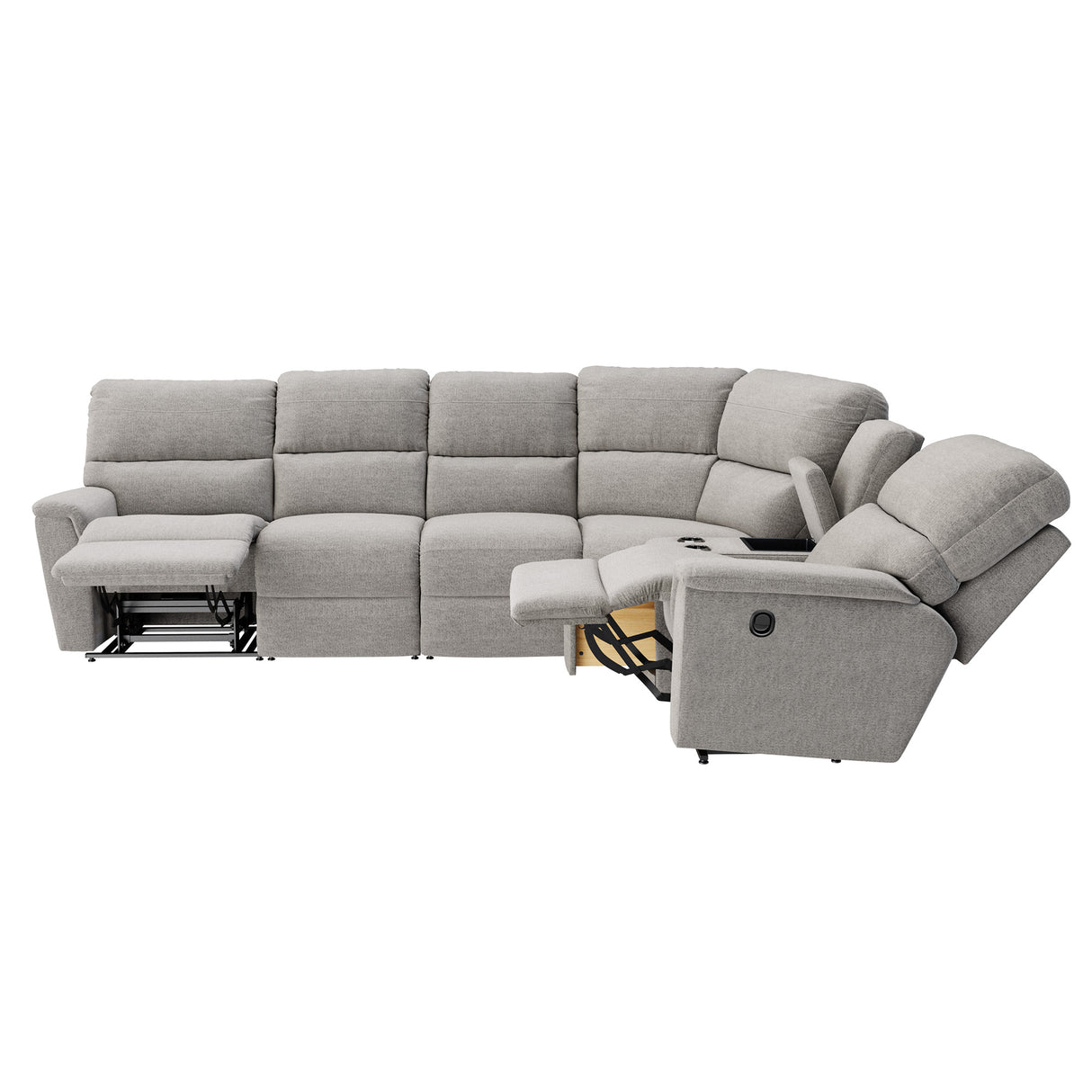 Extended view 2 of Ava Oyster 5 Piece Sectional
