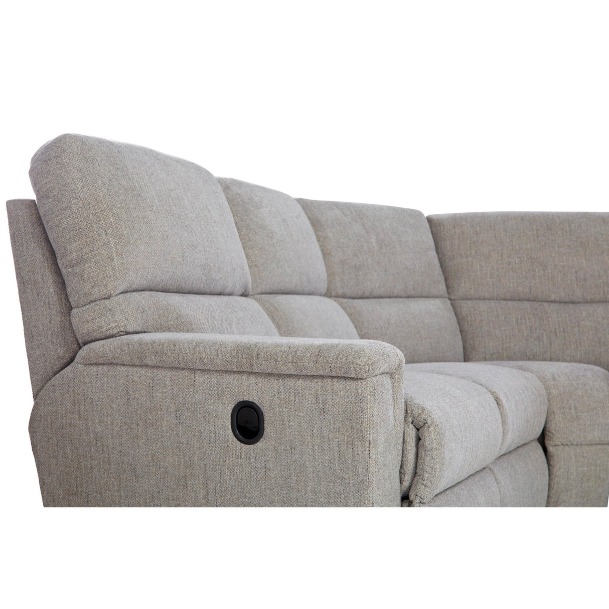Detail view of Ava Oyster 3 Piece Sectional