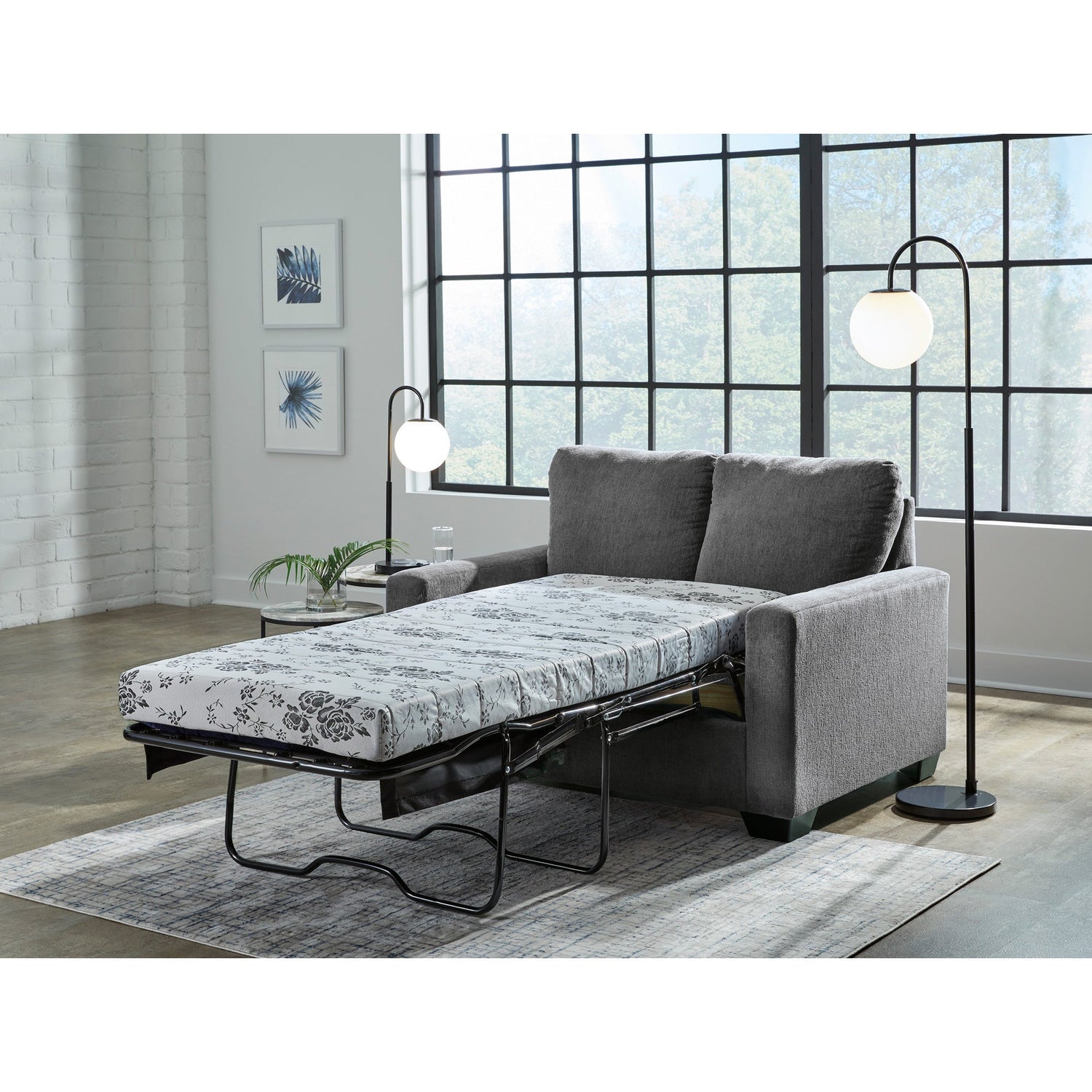 Room setting 3 featuring Rannis Pewter Twin Sleeper