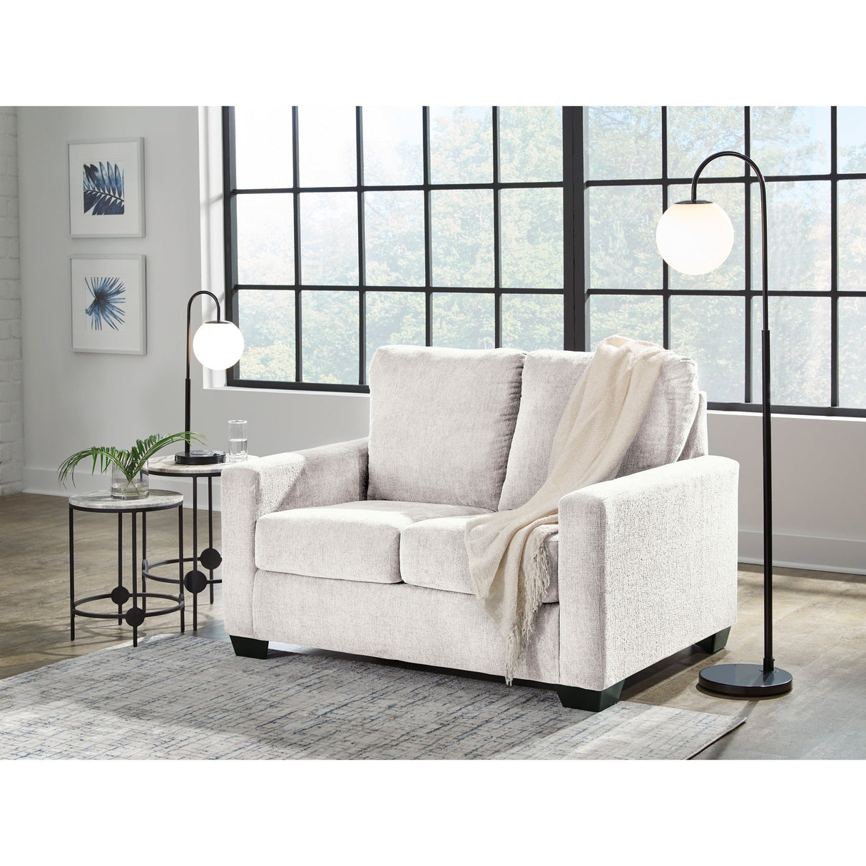 A room setting featuring Rannis Snow Twin Sleeper