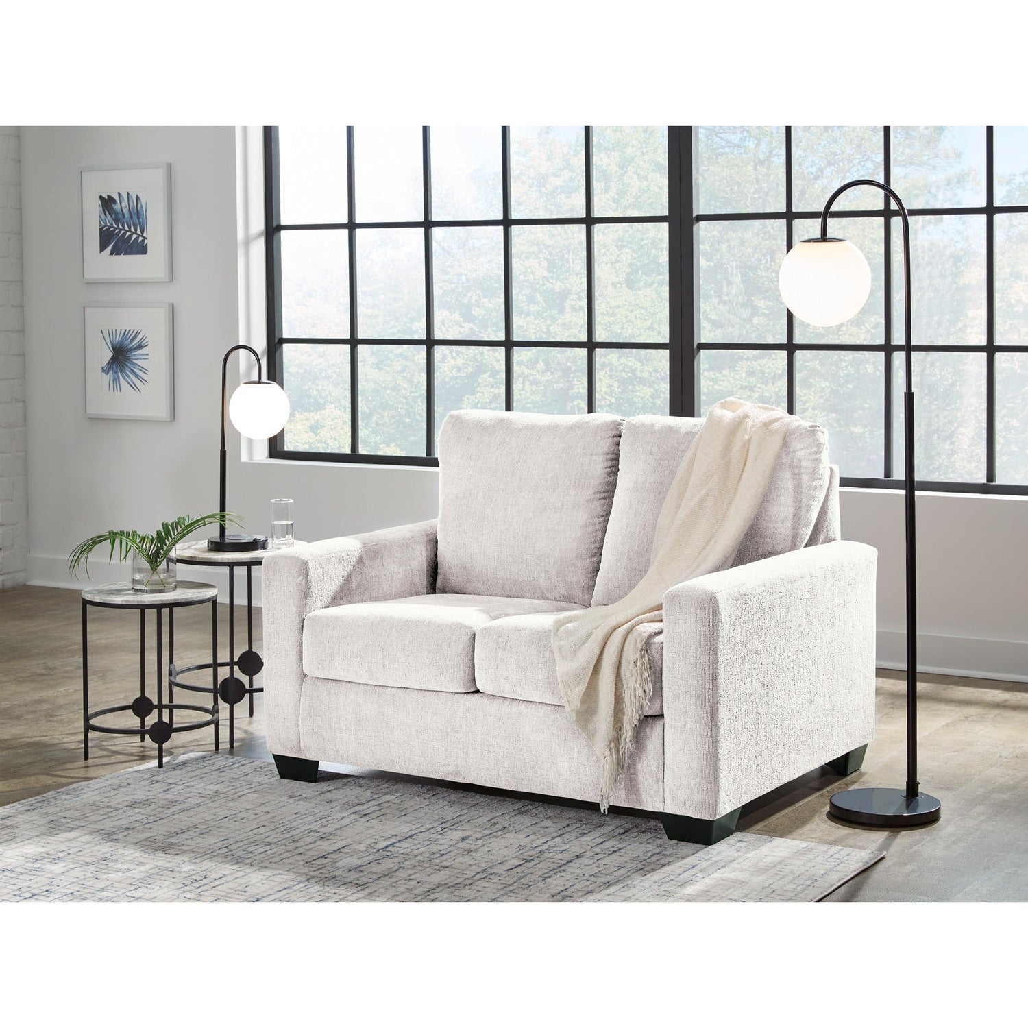 A room setting featuring Rannis Snow Twin Sleeper