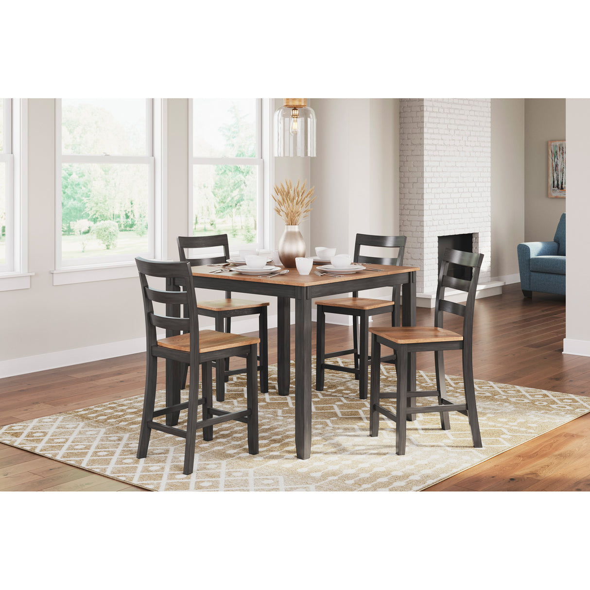 Gesthaven 5 Piece Square Counter Dining Set