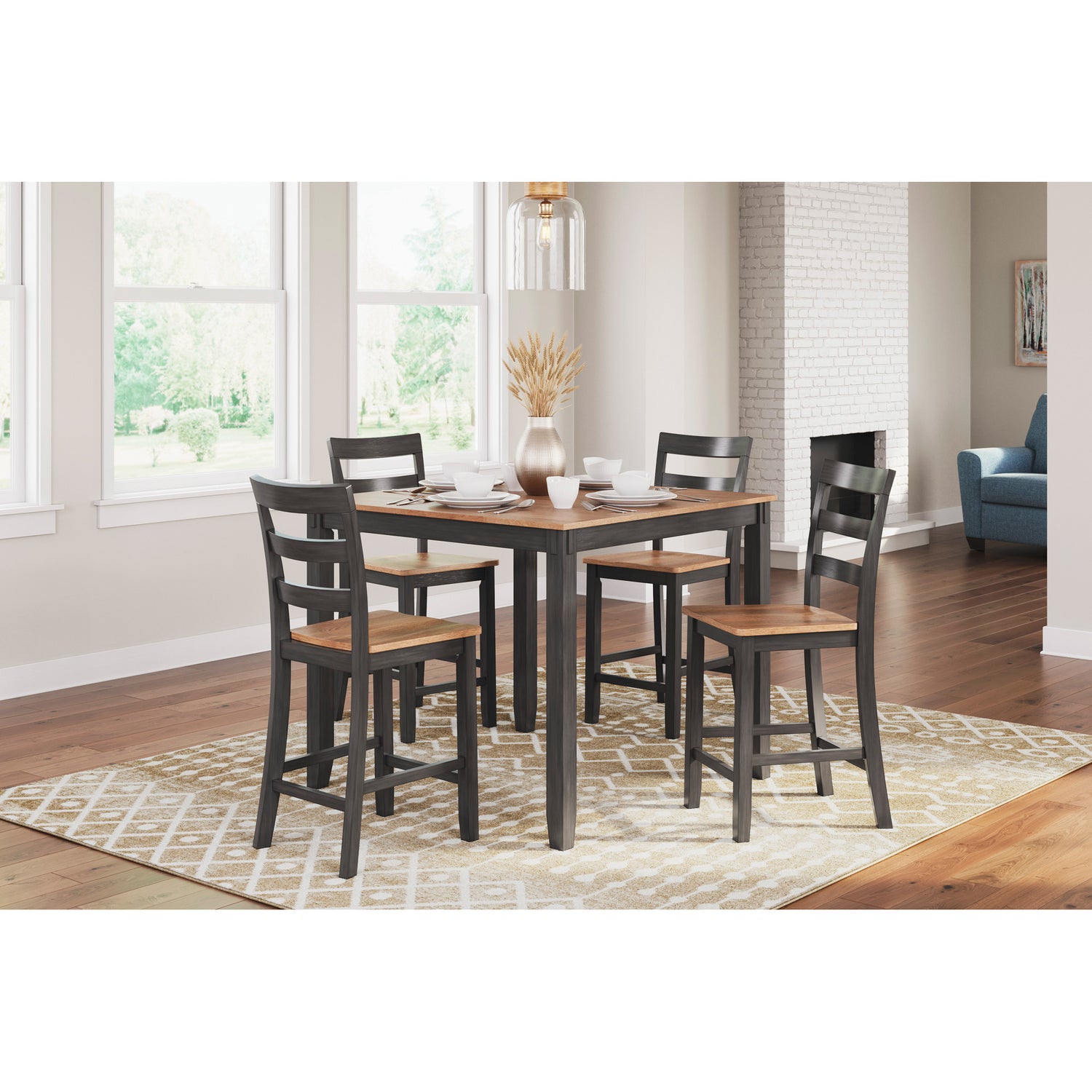 Gesthaven 5 Piece Square Counter Dining Set